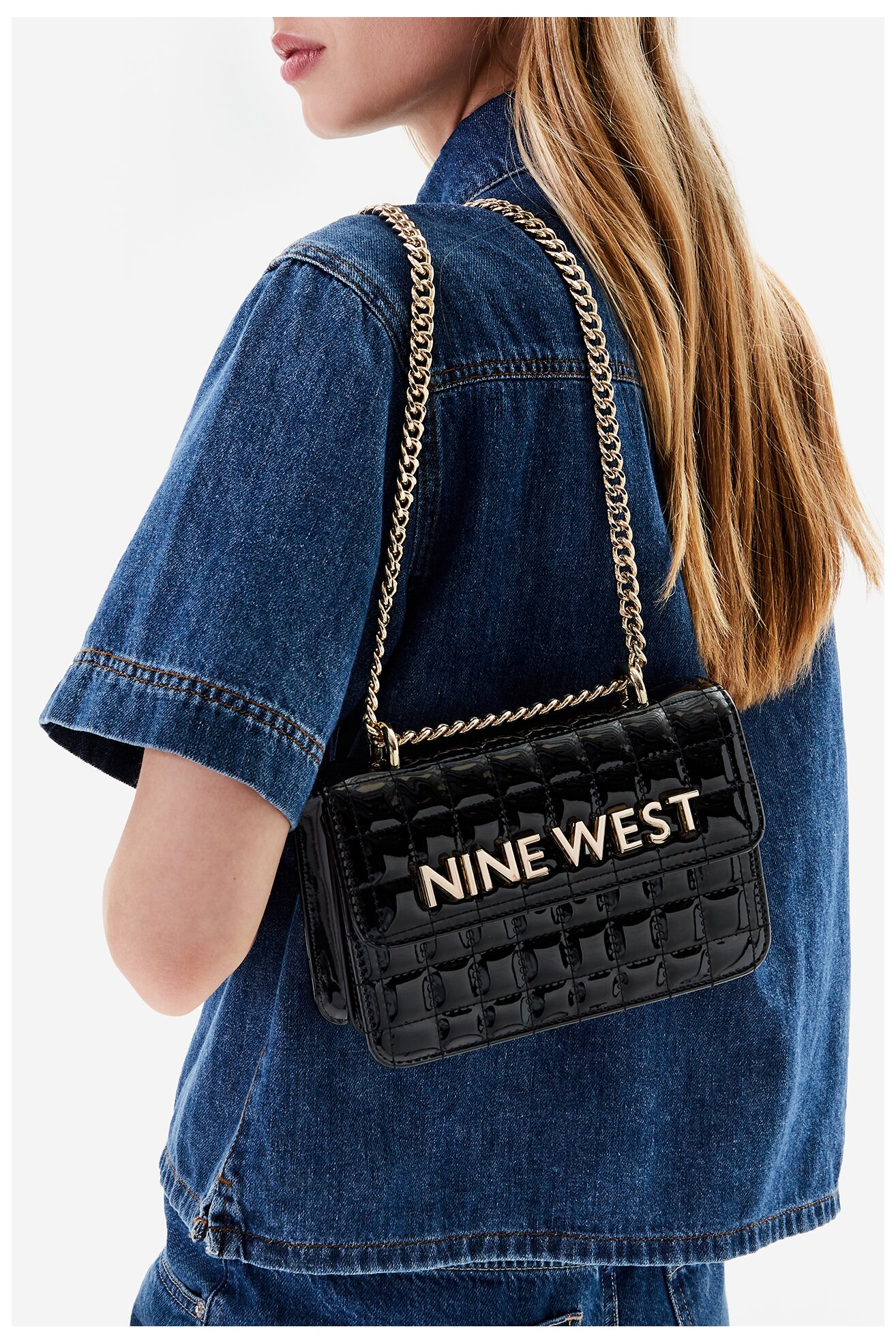 Geantă de mână NINE WEST EO-GLAMERCY-GRACE-LX10060 NEGRU