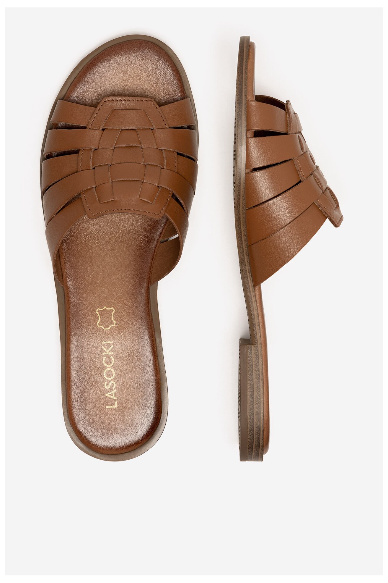 Klapki Lasocki WI23-AGA-09 Camel