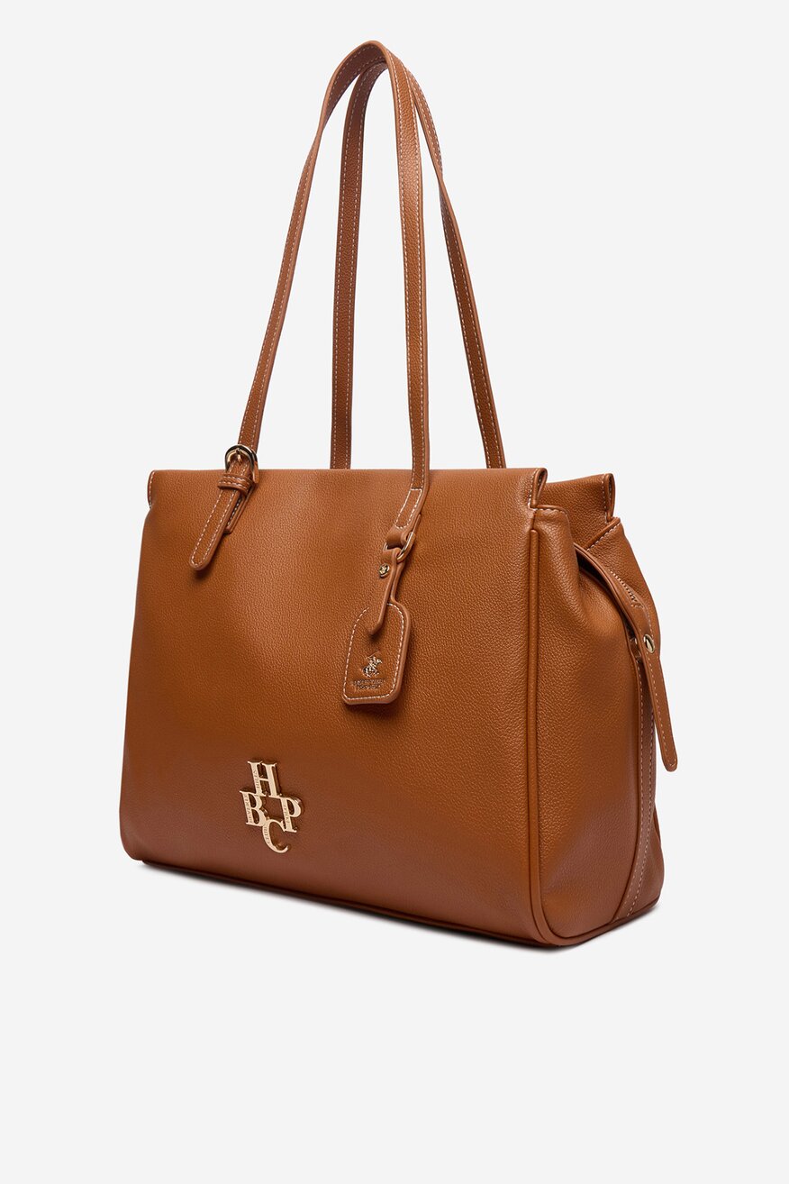 Дамска чанта Beverly Hills Polo Club КАМЕЛ - 5906751599426