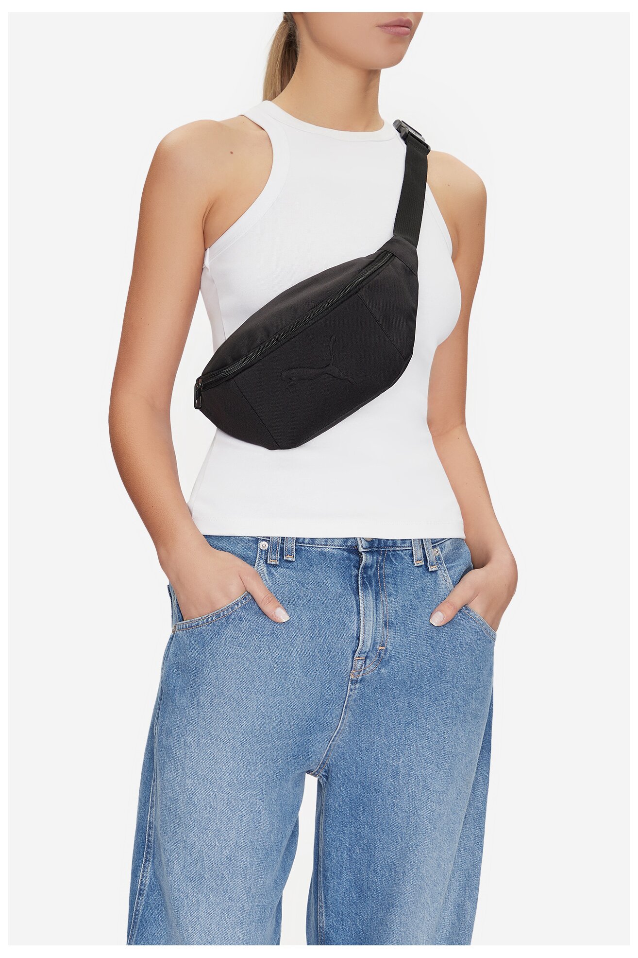 Torebka młodzieżowa Puma BUZZ WAIST BAG 9175101 Czarny