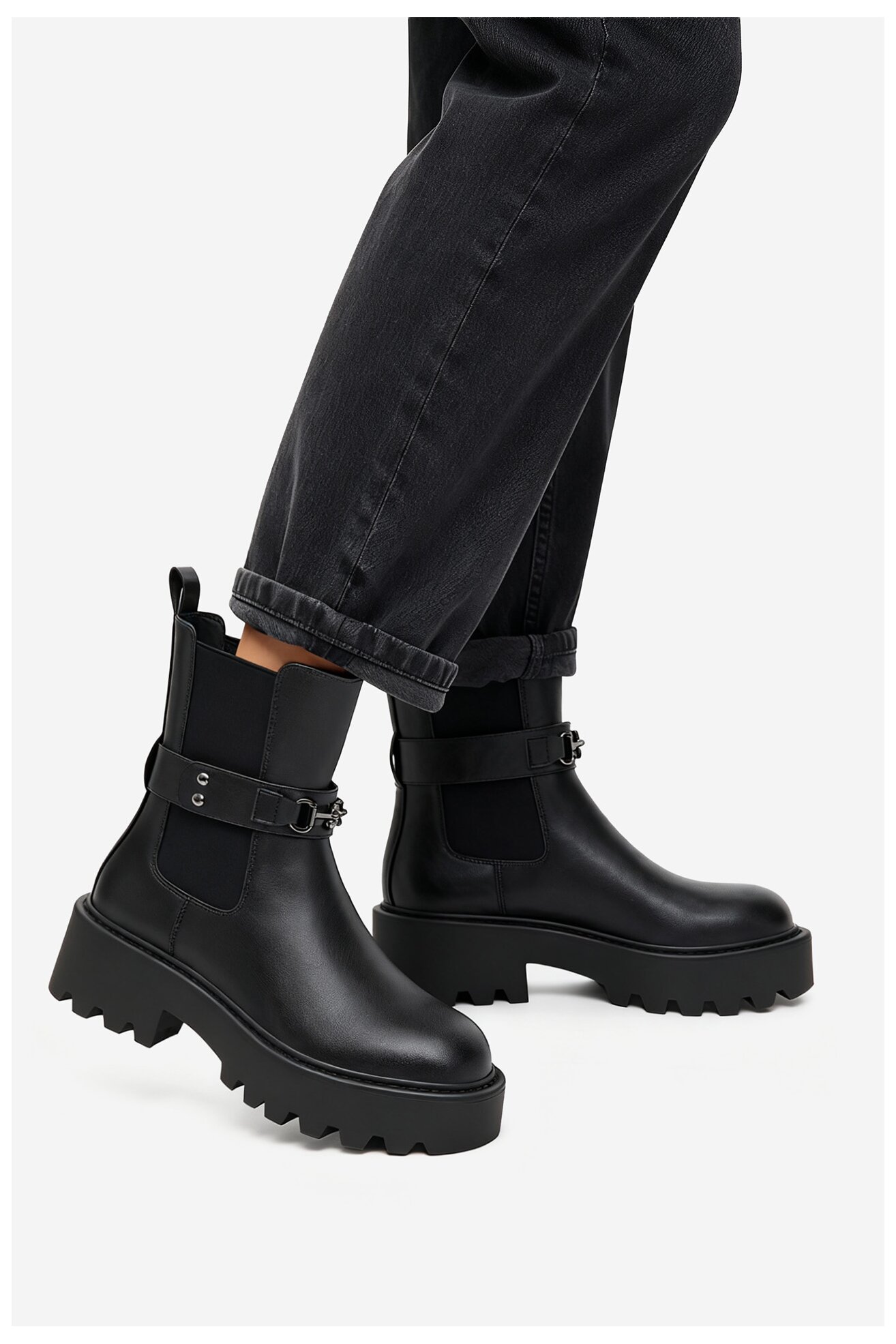 Botki NINE WEST CEO-KAMILA-01 Czarny