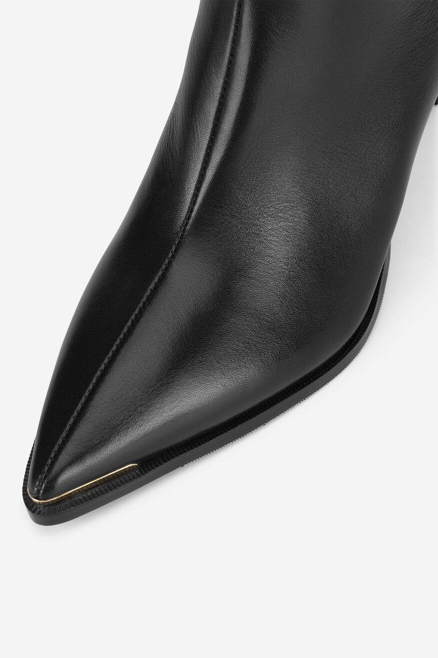 Gino Rossi - Botki skórzane na szpilce - 5905588985075