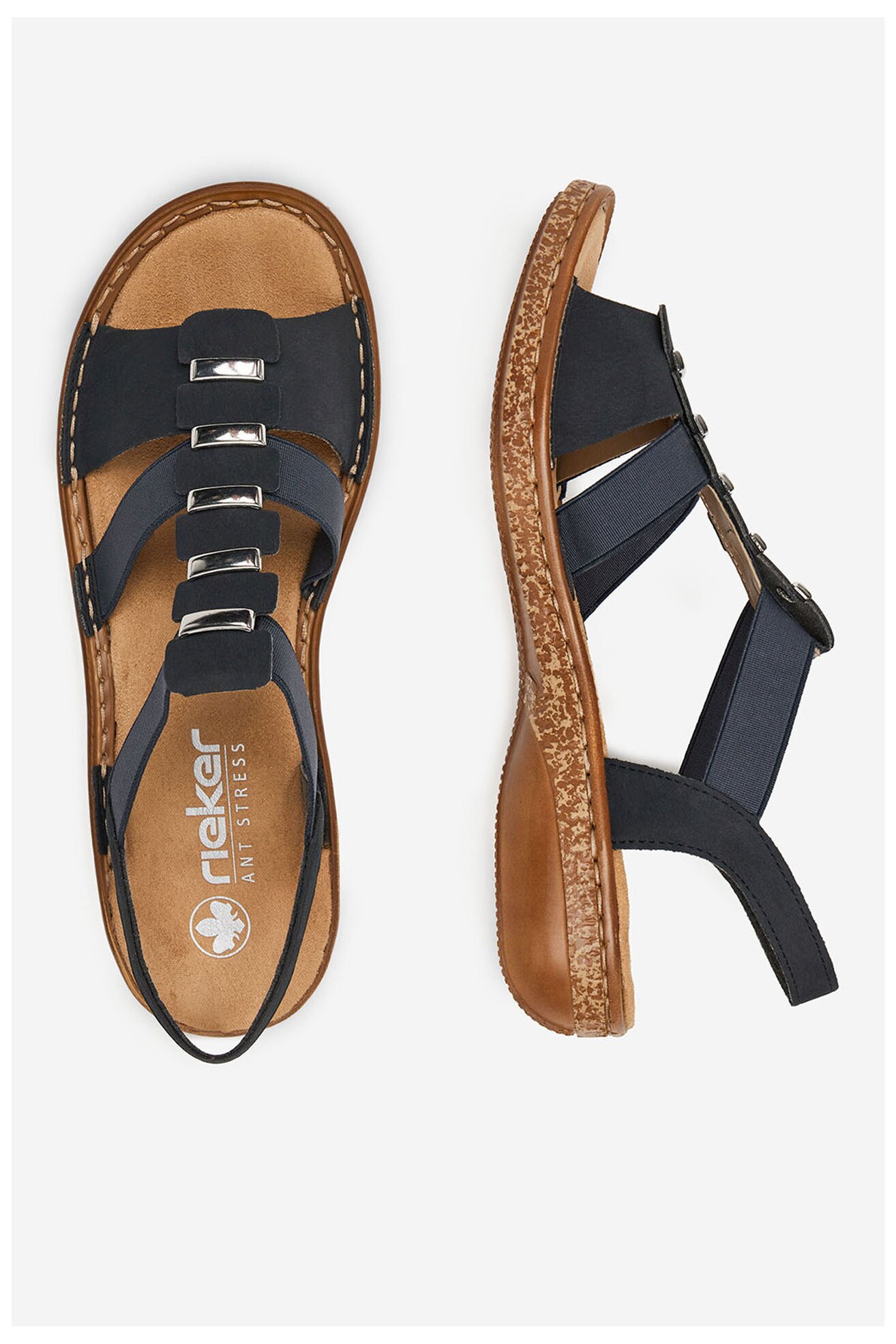 Sandały Rieker CEO-62850-14 Granatowy