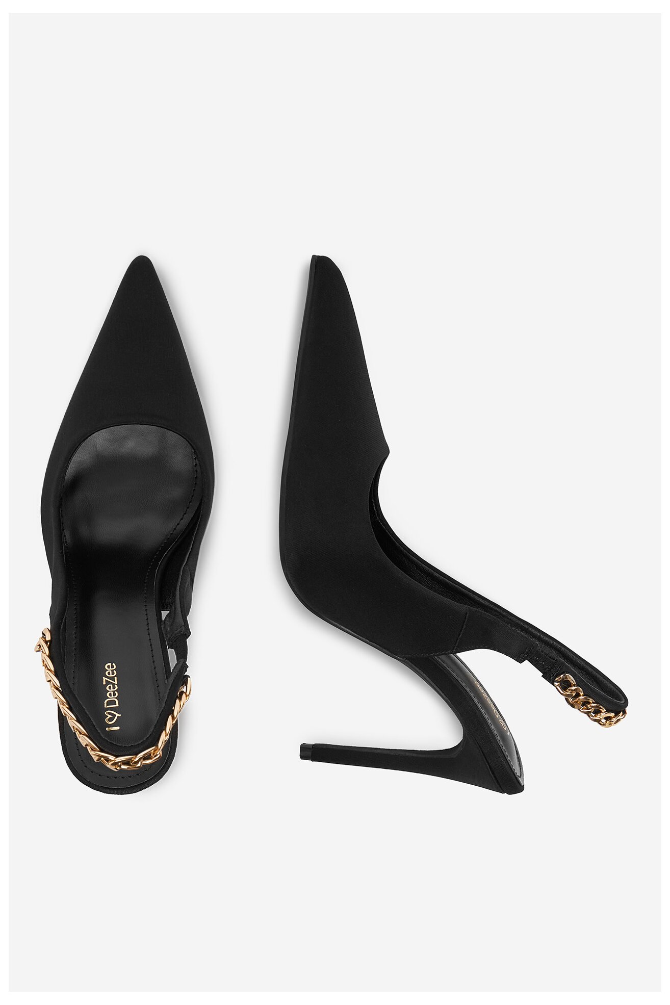 Lodičky DeeZee Q03-12 ČERNÁ