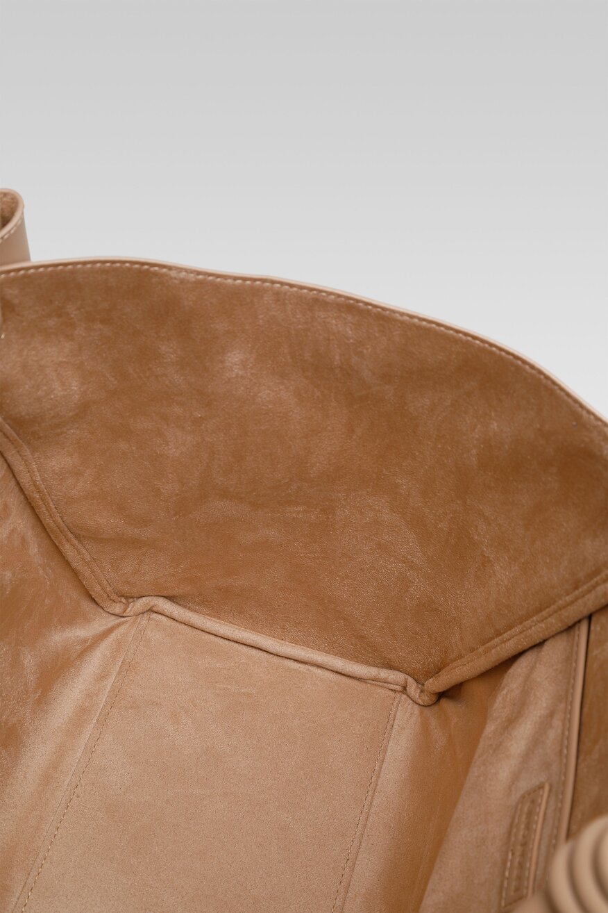 Gino Rossi - Torebka skórzana beżowa - 5904248531034