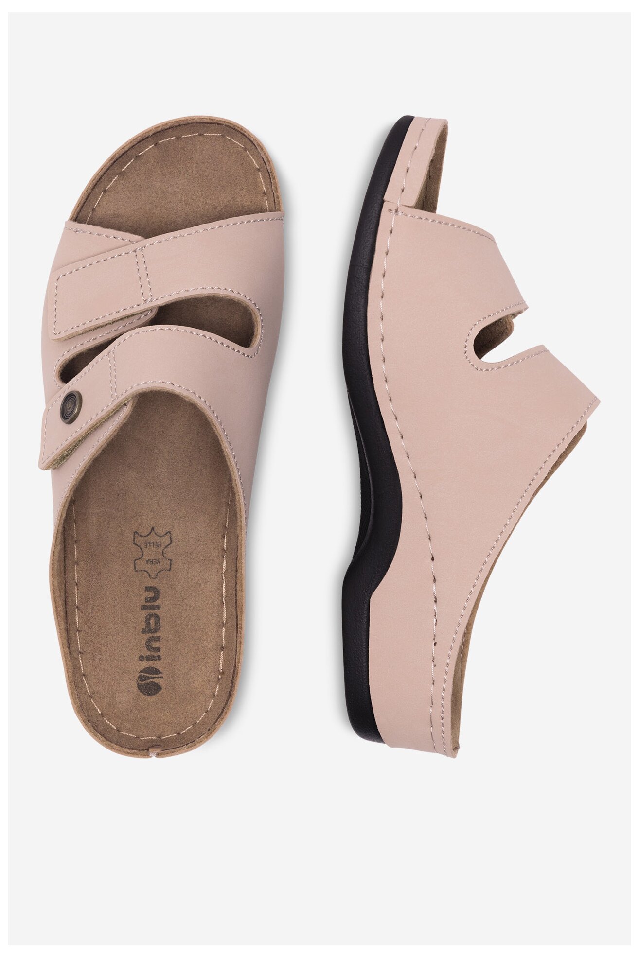 Klapki Inblu 06080A00 Beżowy