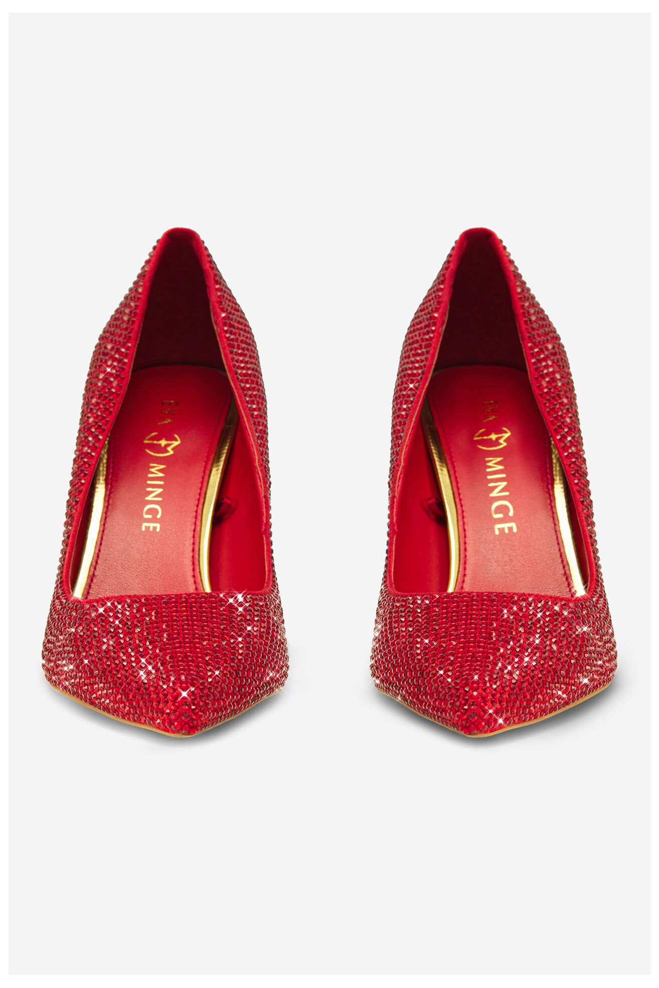 Pantofi cu toc EVA MINGE ANGELA-V1518-03 ROŞU