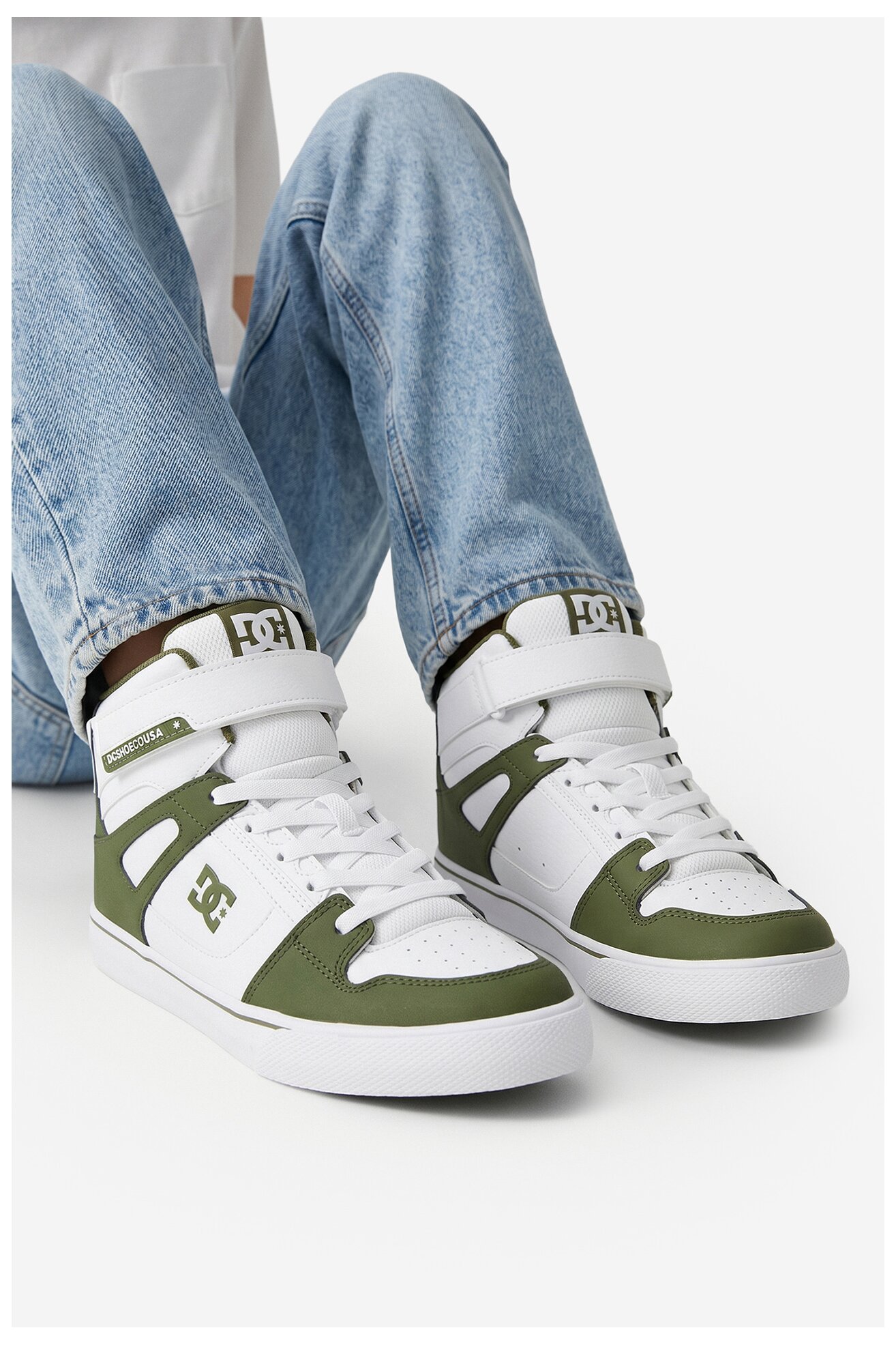 Кросівки спортивні DC Shoes EO-PURE HI TOP EV BOYS DC01795301 БІЛИЙ