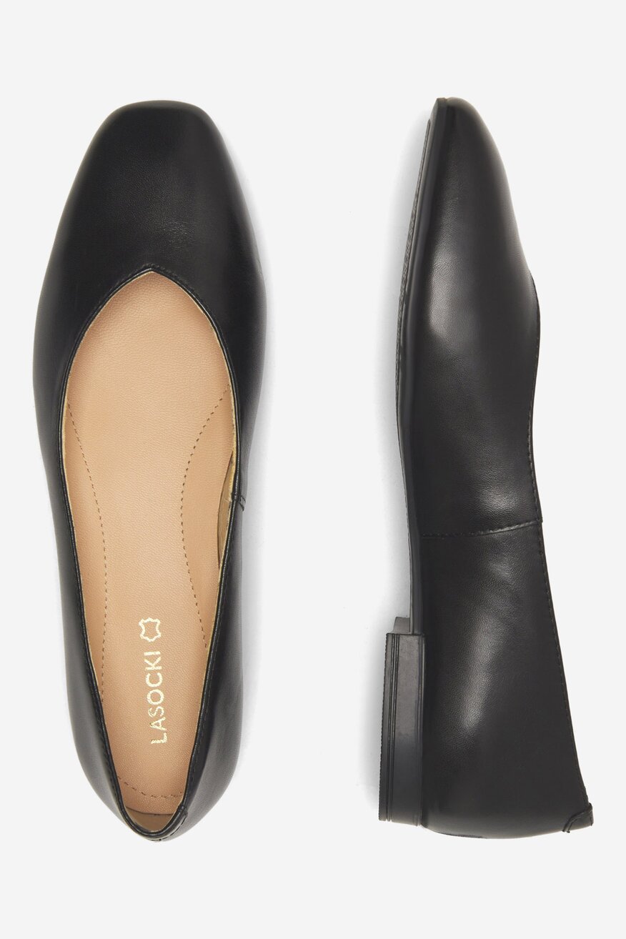 
                Lasocki - Skórzane baleriny - 5905588316862