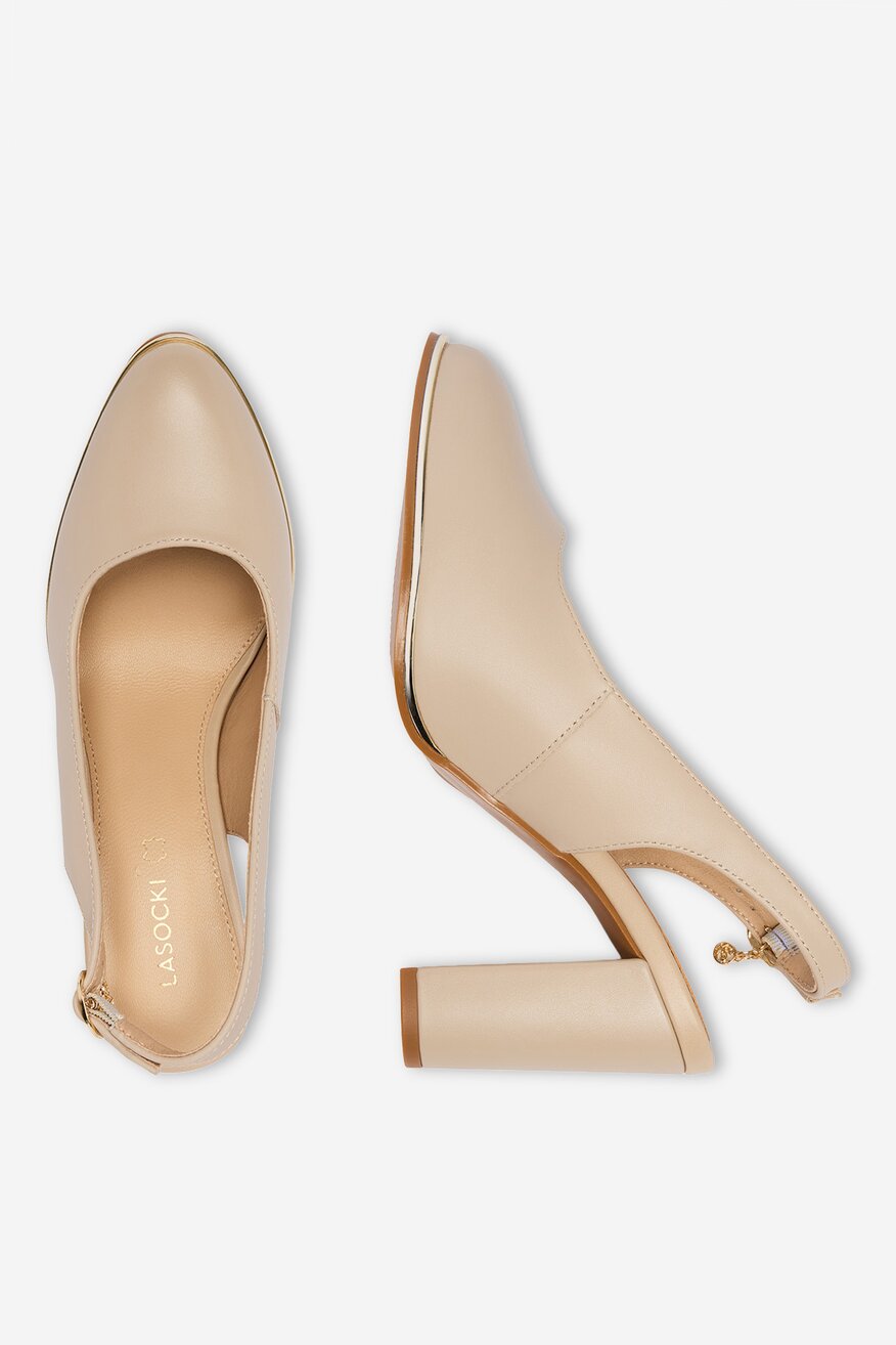 Елегантни обувки Lasocki БЕЖОВ - 5906751726051