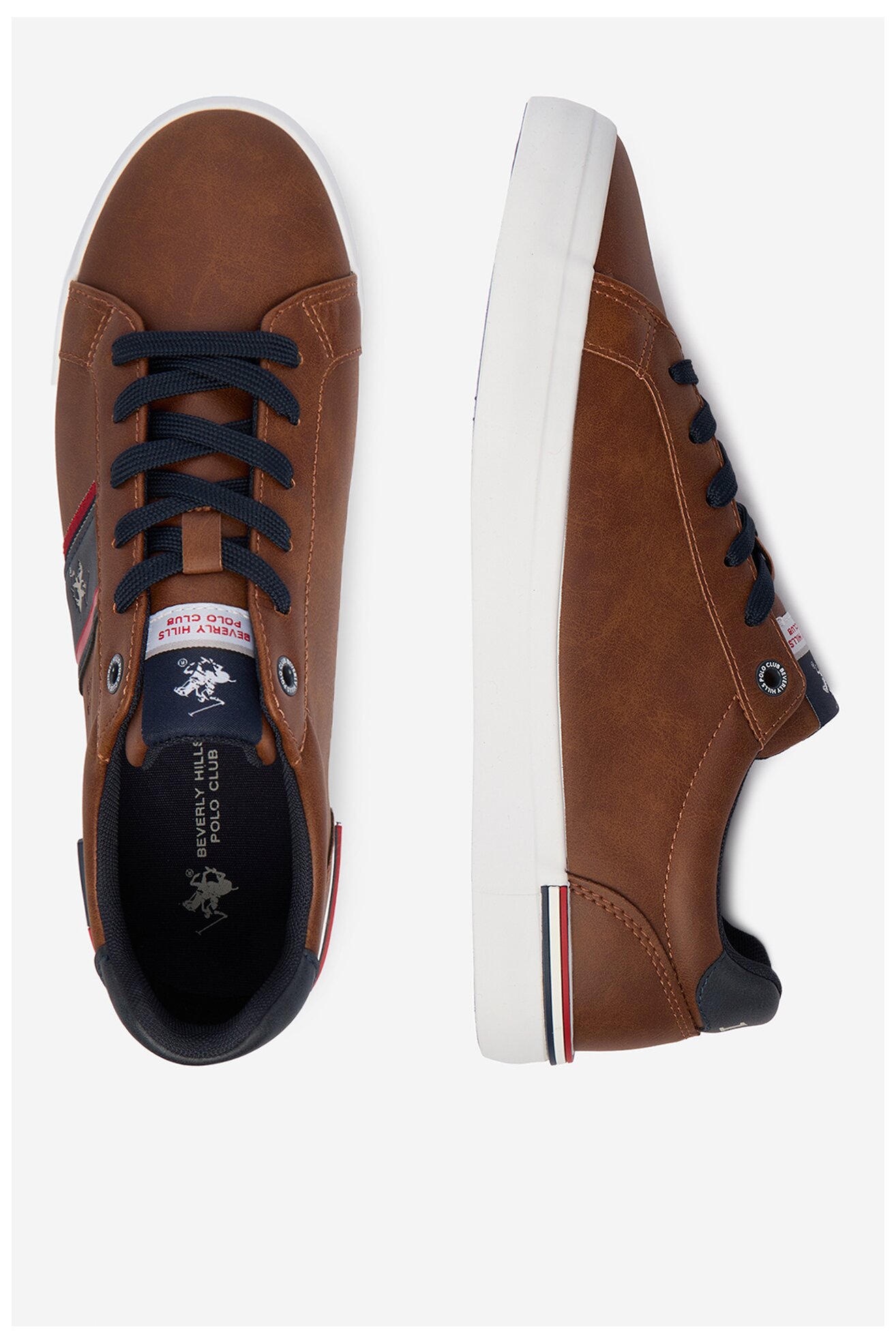 Сникърси Beverly Hills Polo Club CEO-LUSITANO-01 КАФЯВ