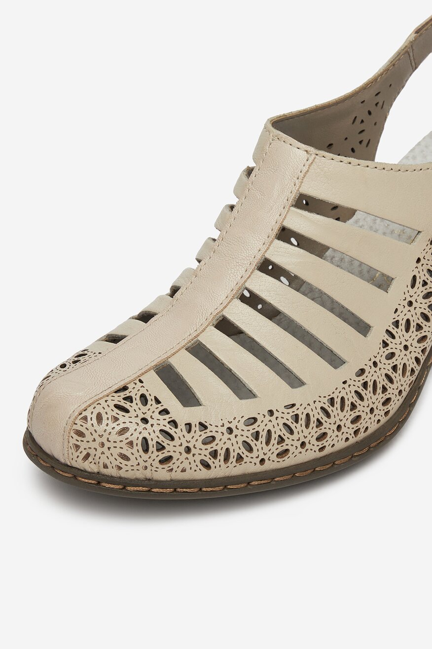 Rieker - Czółenka skórzane - 5906751764626