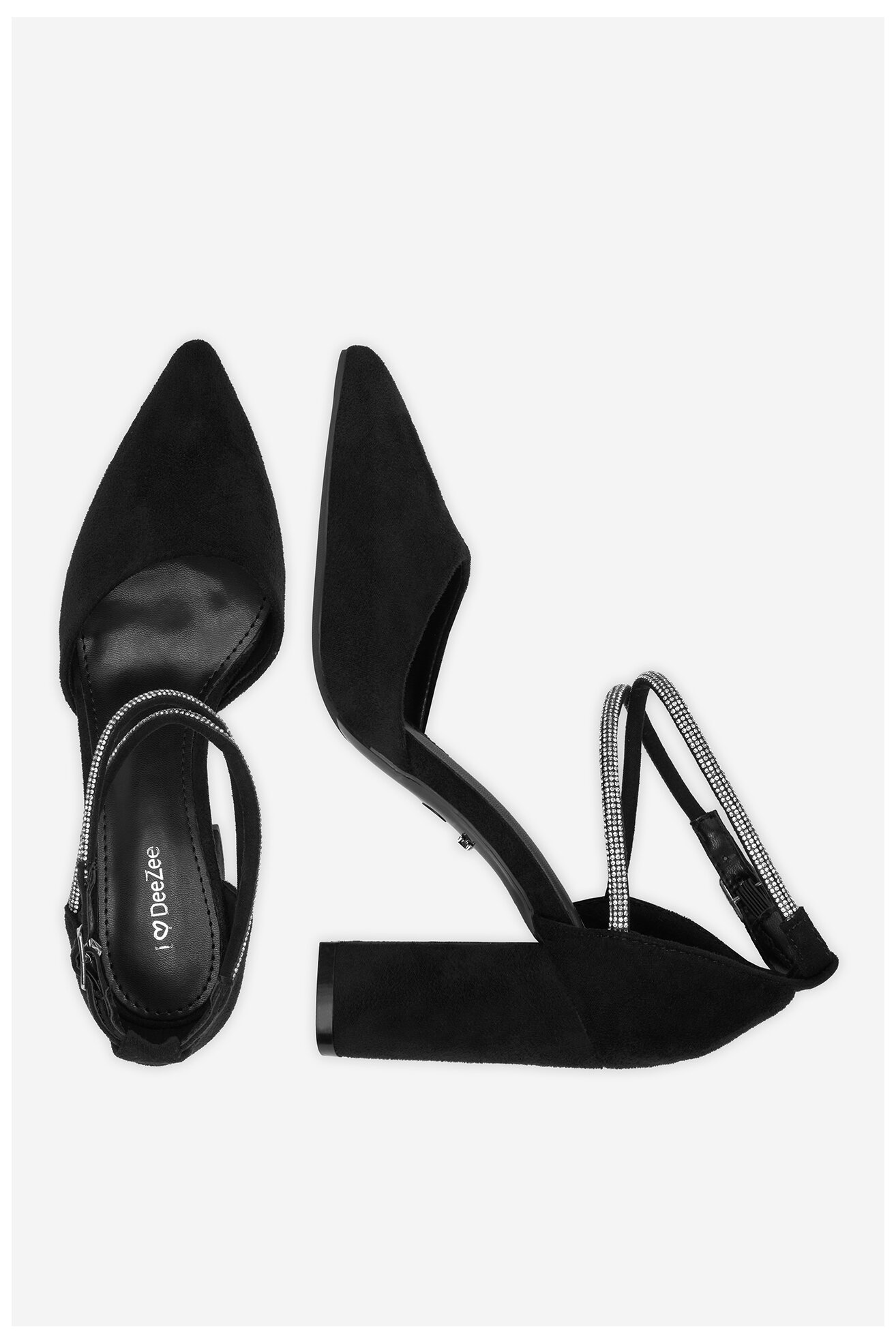 Czółenka DeeZee BG-88416-1 Czarny