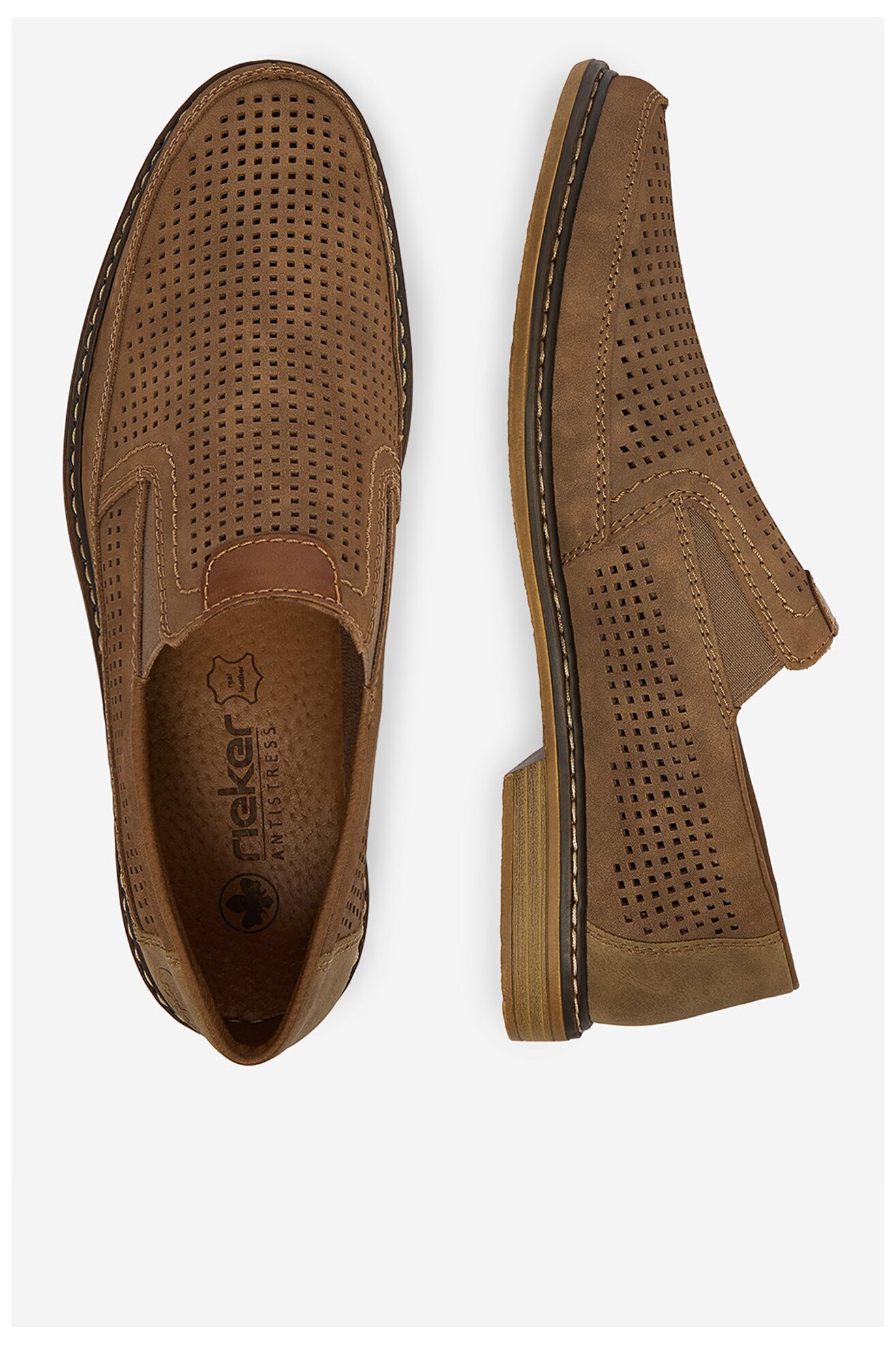 Półbuty Rieker CEO-13459-25 Beżowy ciemny