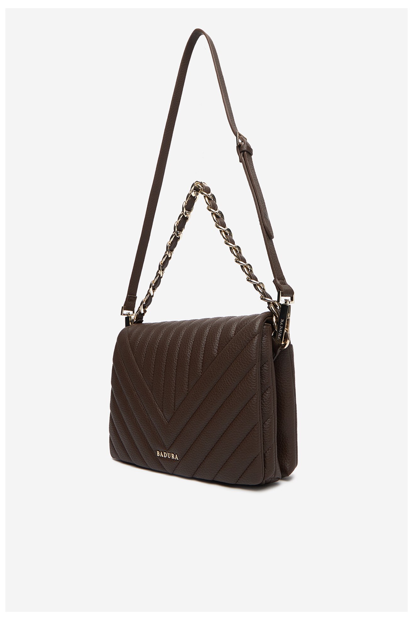 Сумка З Ремінцем Badura C-ADALE-XCH003 ТЕМНО-КОРИЧНЕВИЙ
