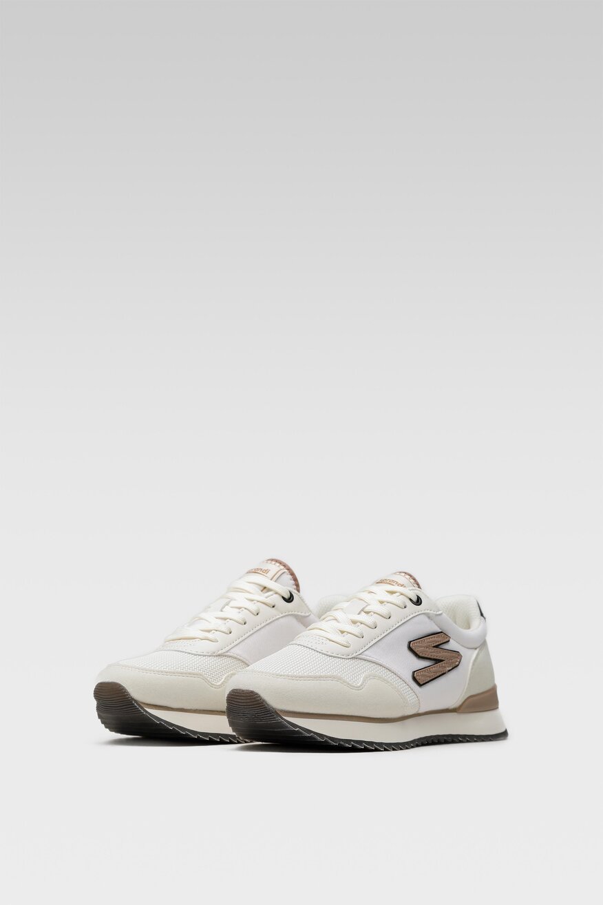 Sprandi - Obuwie sportowe pastelowe beżowe - 5903698939827