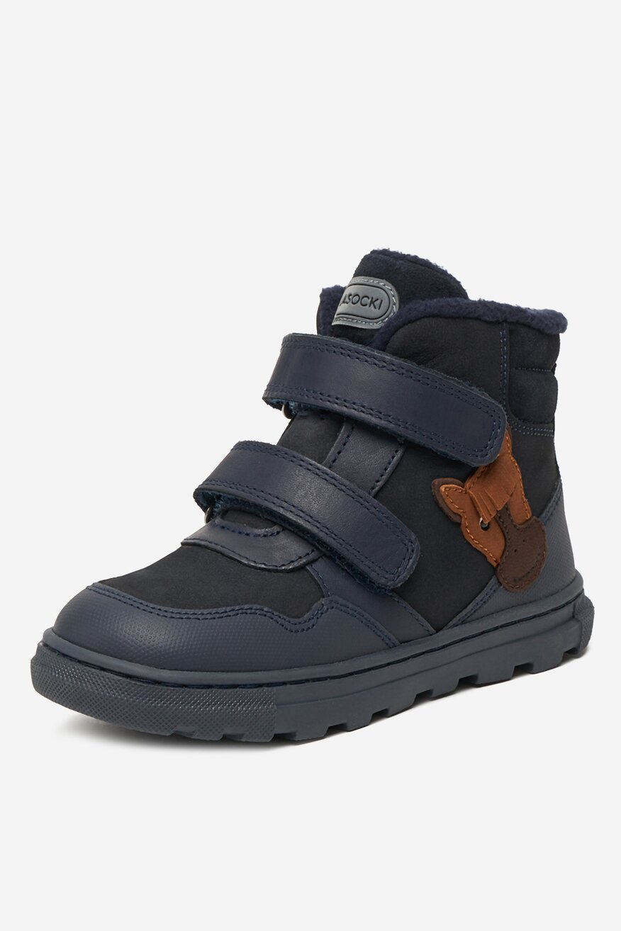 Šněrovací vyšší obuv Lasocki Kids TMAVĚ MODRÁ - 5906751337318