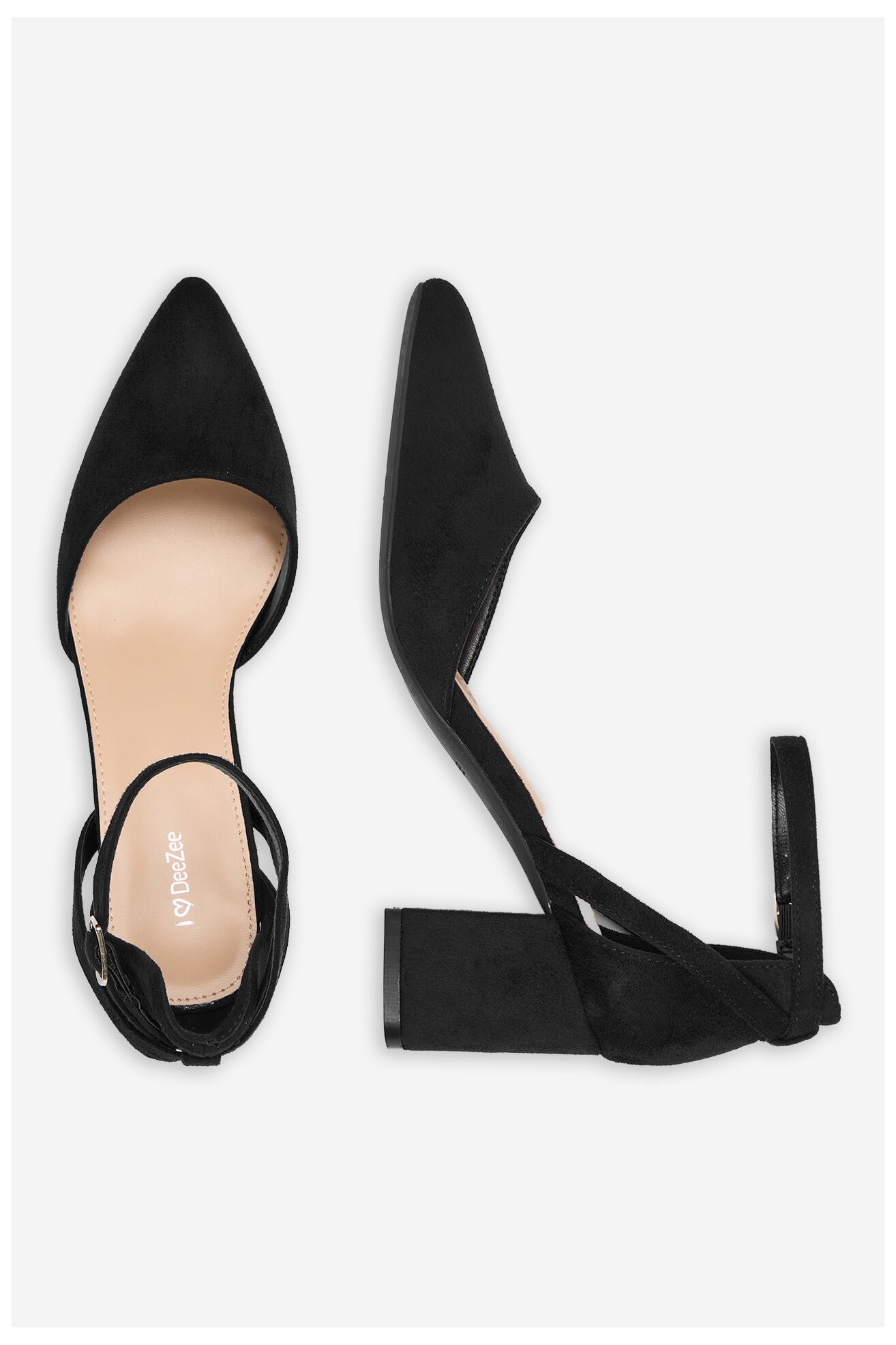 Czółenka DeeZee CEO-WSS20968-02 Czarny