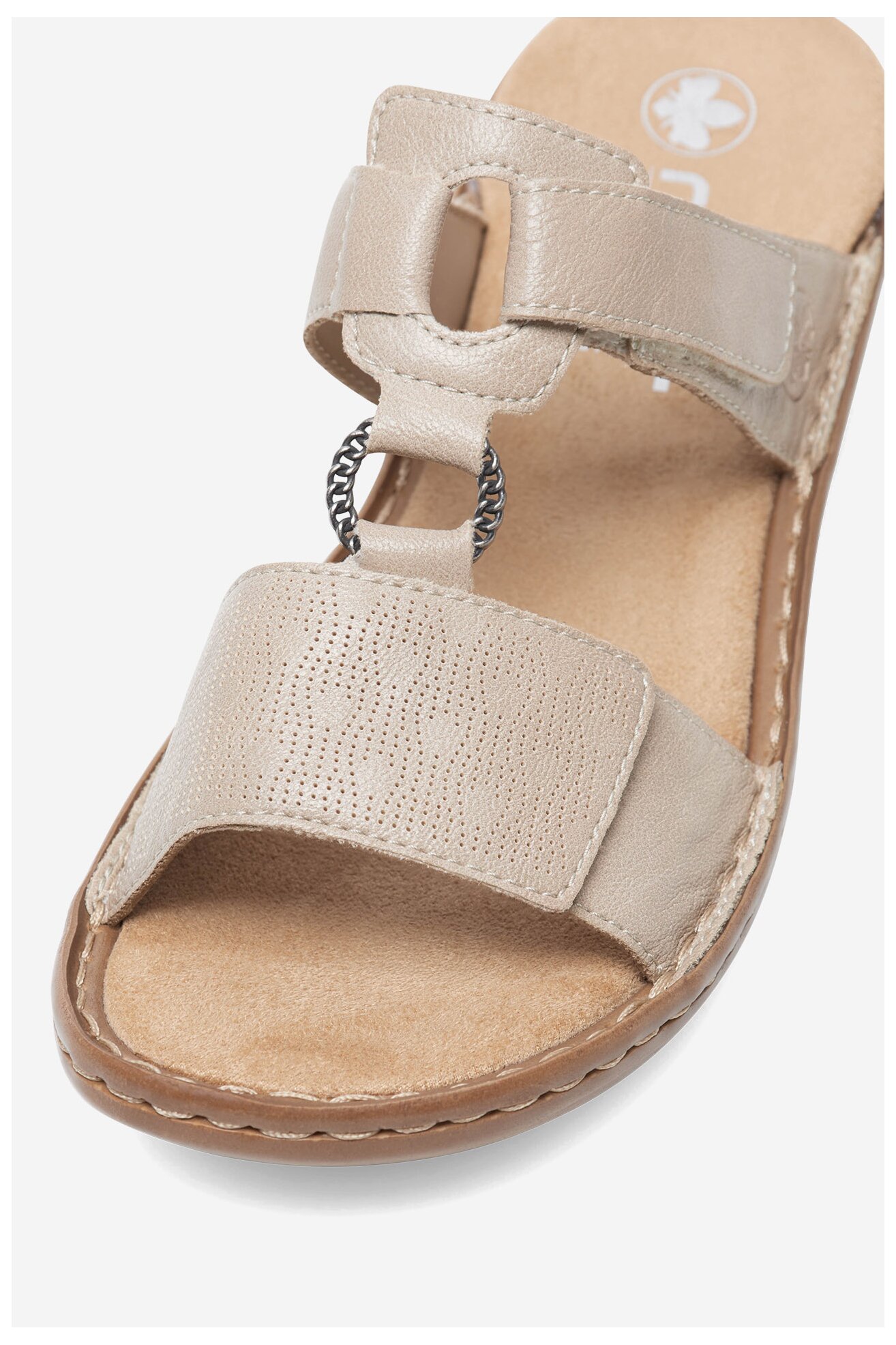 Klapki Rieker 60885-62 Beżowy