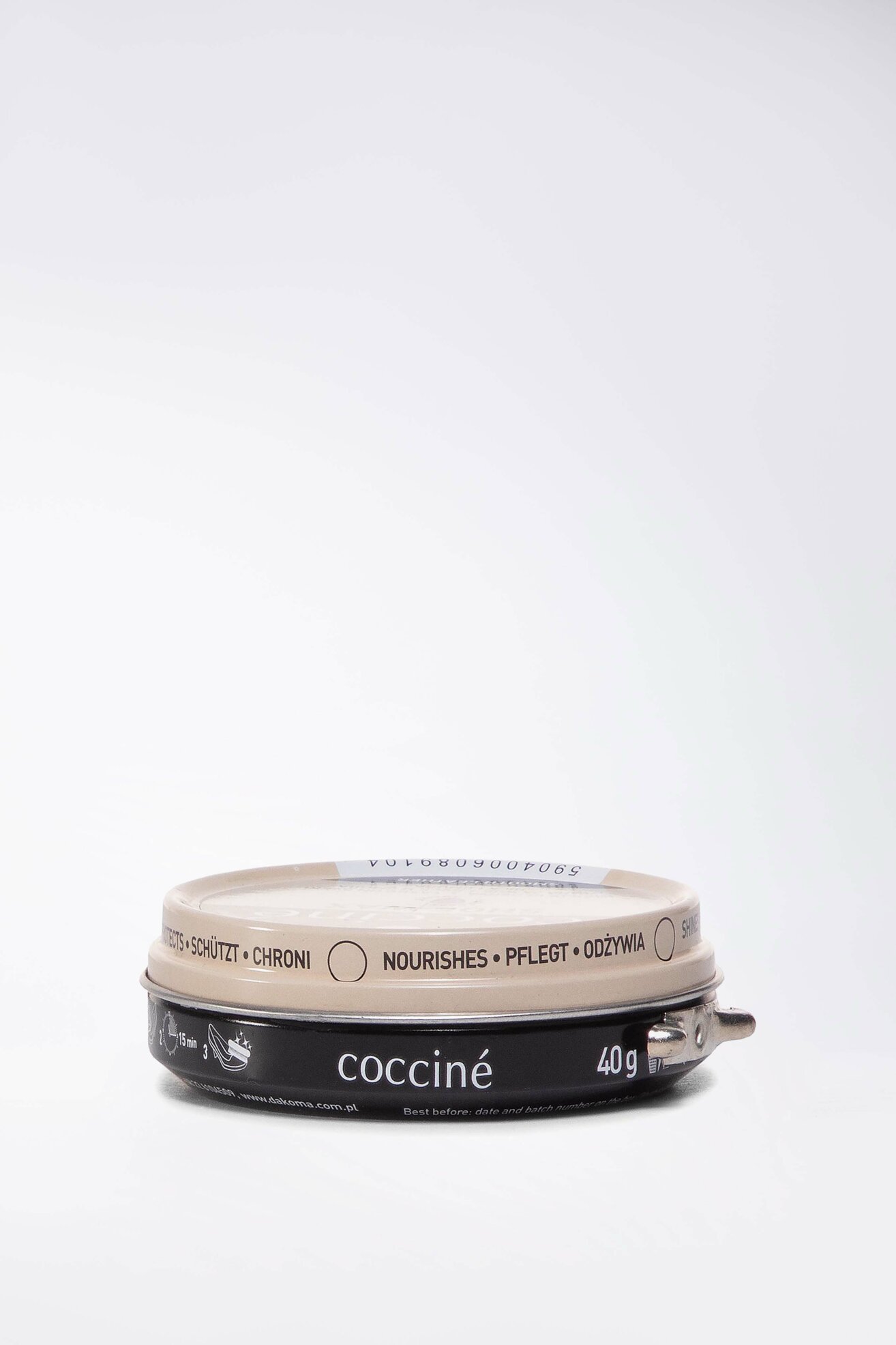 Kosmetyki do obuwia Coccine SHOE WAX PASTA WOSK I ŻYWICA 40G Bezbarwny