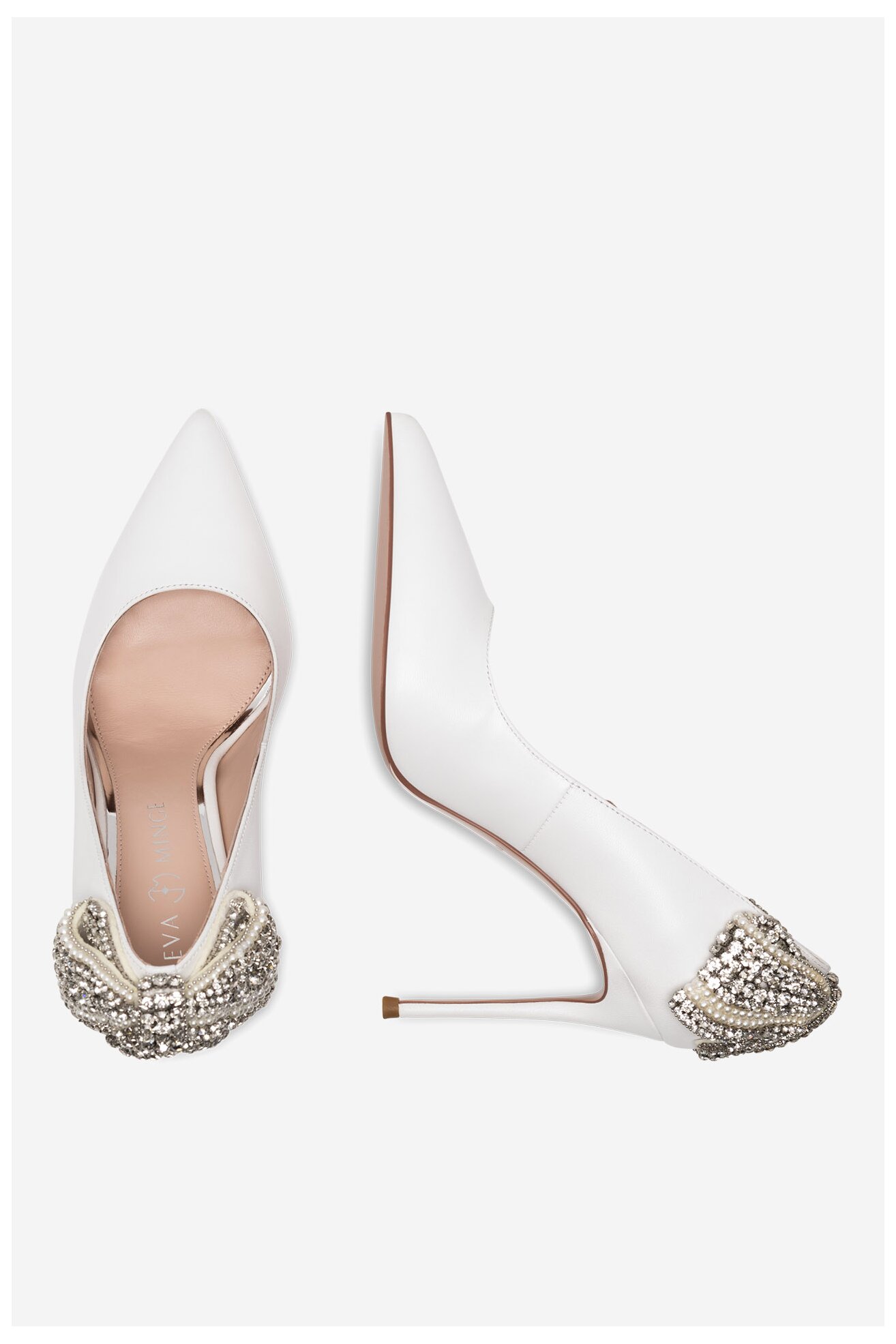 Елегантни обувки EVA MINGE OLIVIA-SLT3396-138 БЯЛ