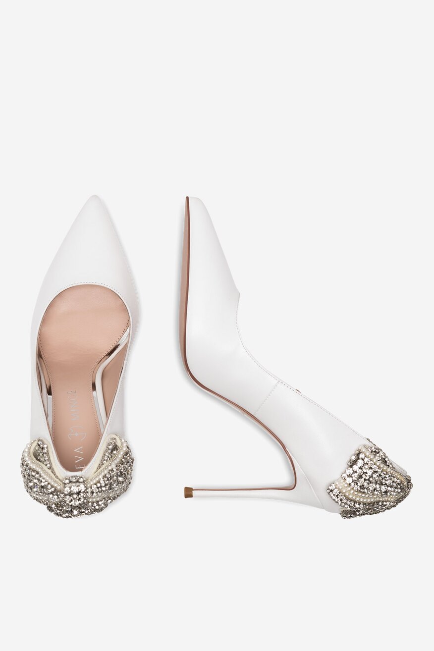 
                Елегантни обувки EVA MINGE БЯЛ - 5905588572053