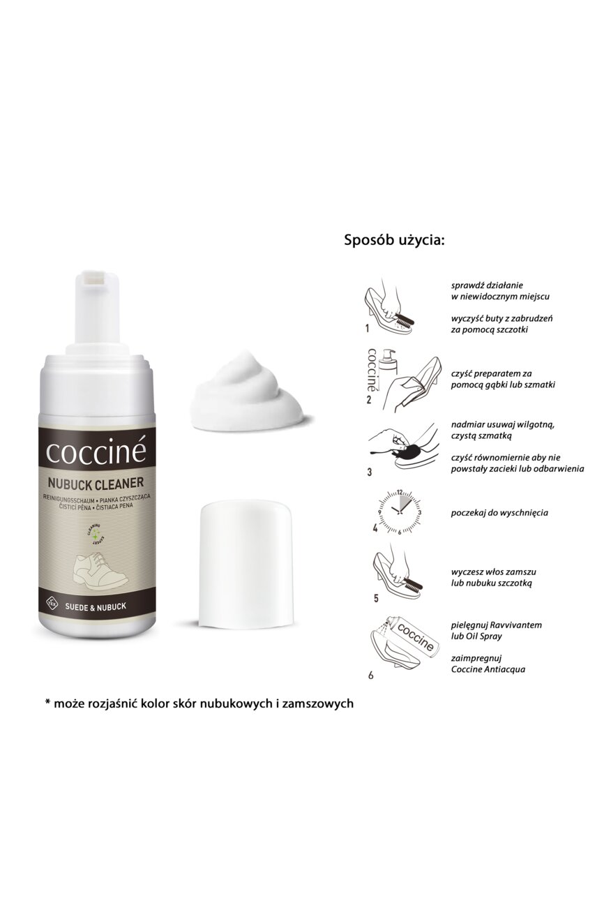 Coccine - Pianka czyszcząca do nubuku bezbarwna - 5904006089203
