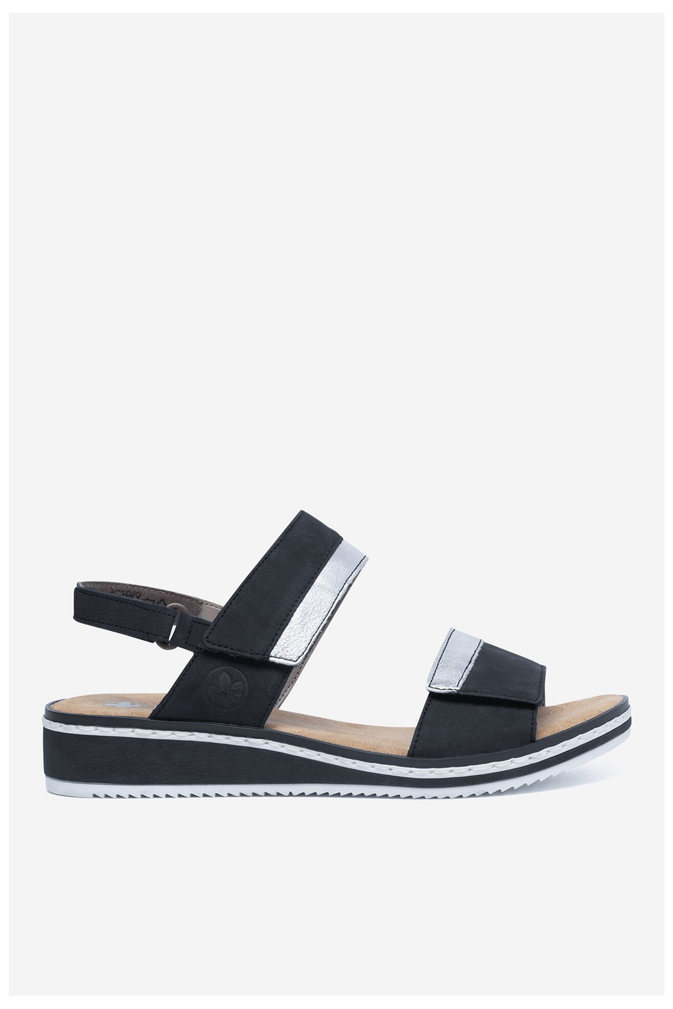 Szandál Rieker V36B9-14 FEKETE