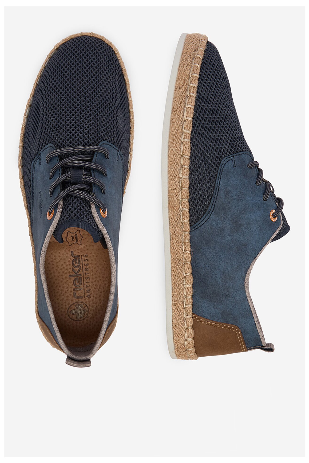 Espadryle Rieker CEO-B2648-14 Jeansowy