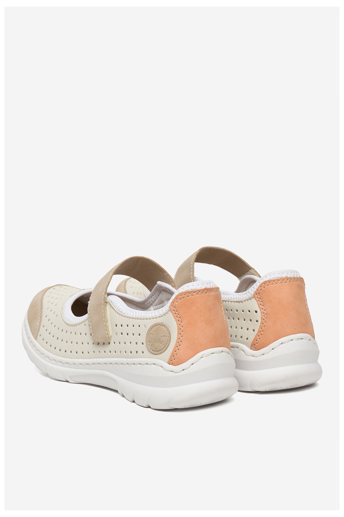 Baleriny Rieker CEO-L32B5-81 Beżowy jasny