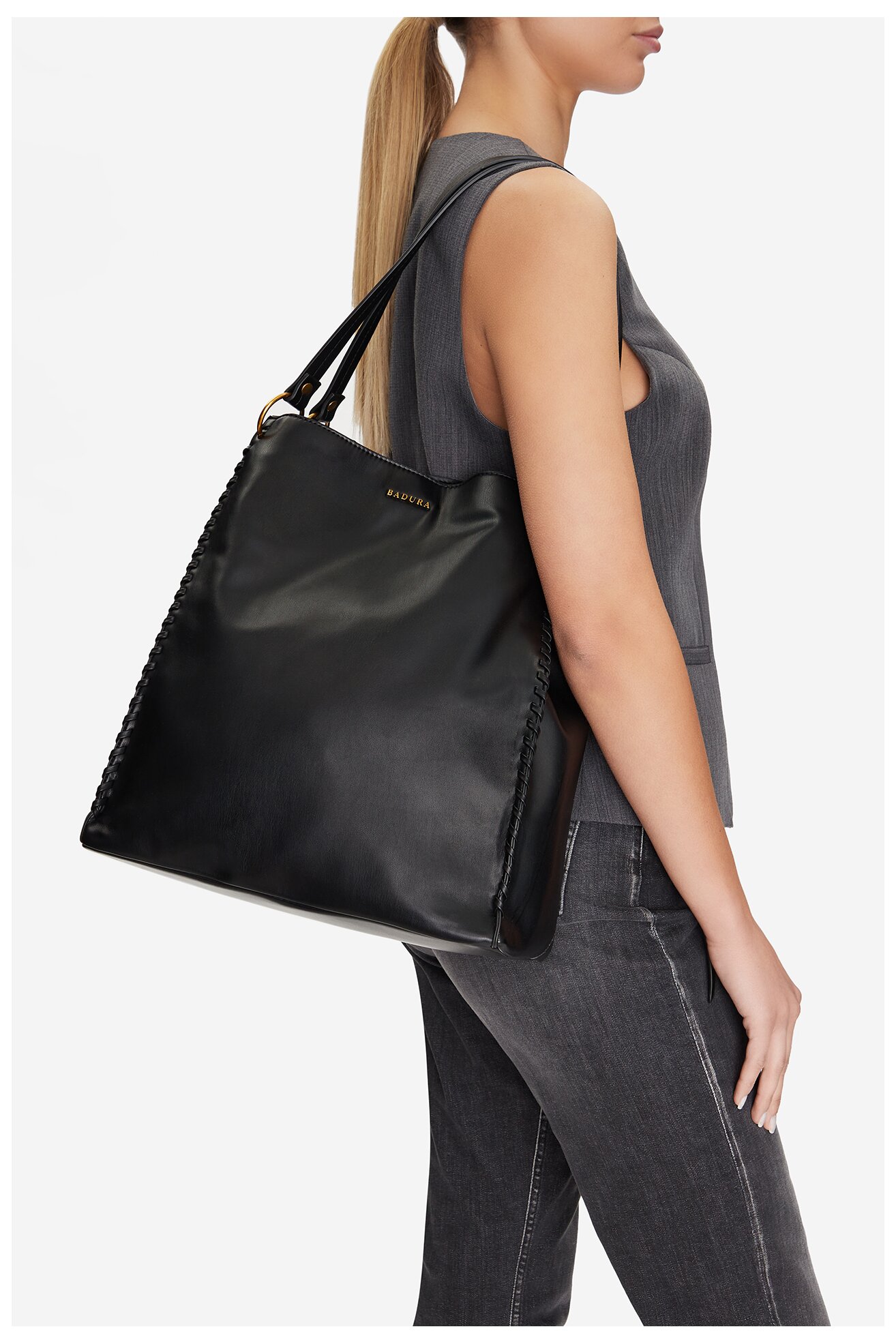 Kézitáska Badura WEN-13 FEKETE