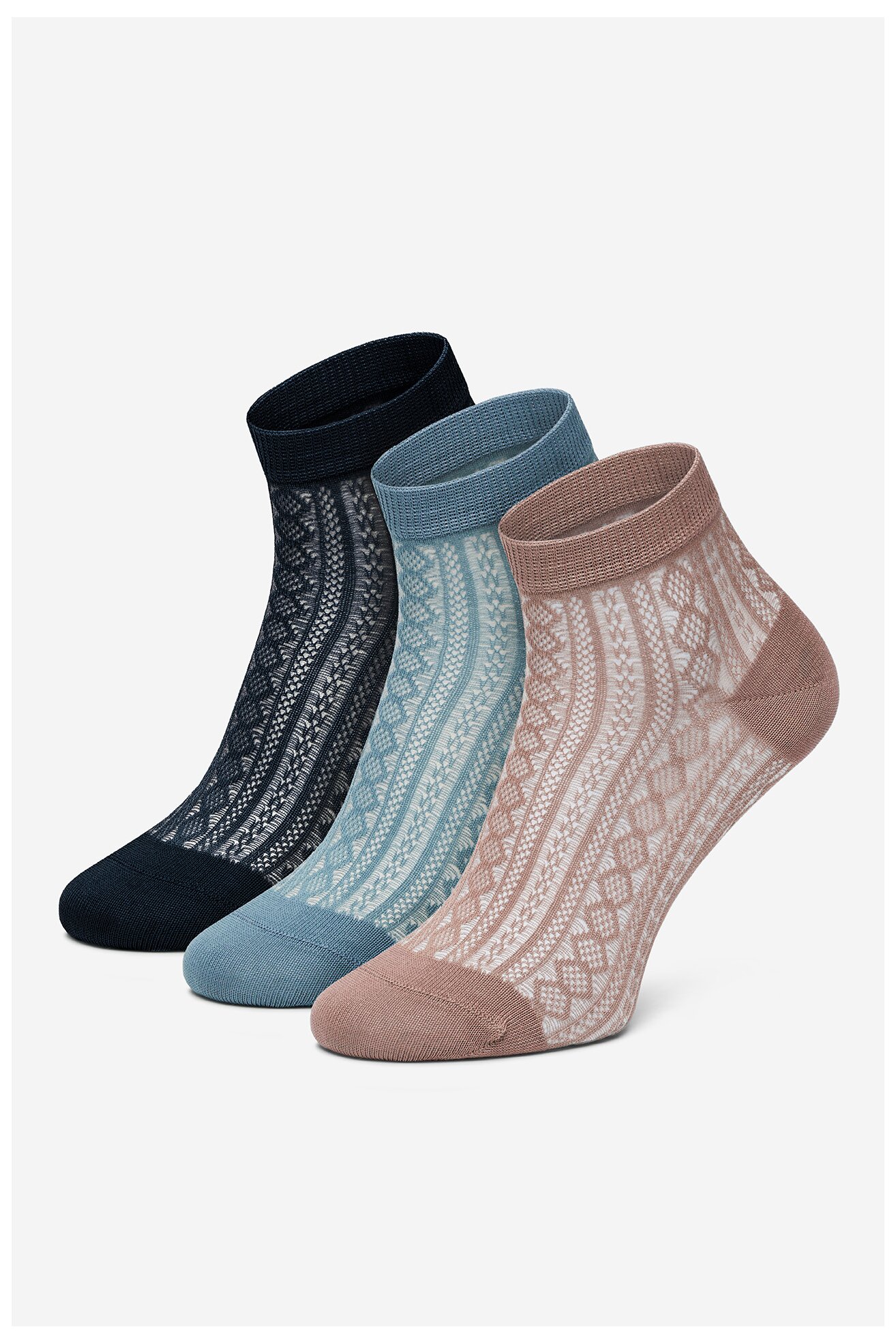 Soseste NINE WEST KR_NW_SHINY_Z_SS25 (3 PACK) ALBASTRU