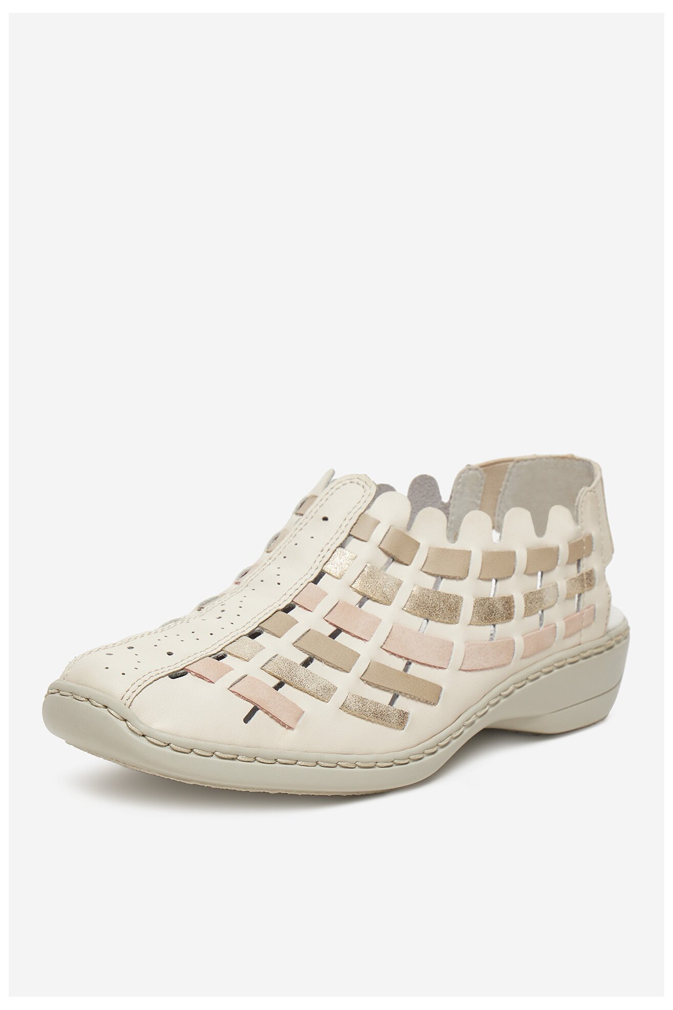 Половинки обувки Rieker CEO-413V8-60 СВЕТЛОБЕЖОВ