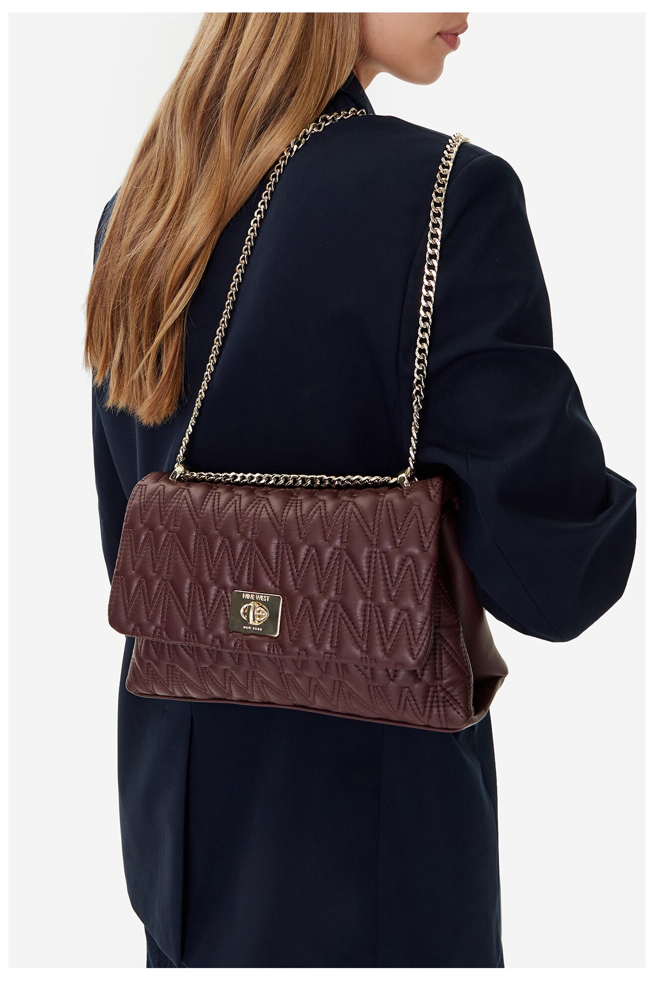 Kézitáska NINE WEST CEO-MILA-S23788-4 BORDÓ