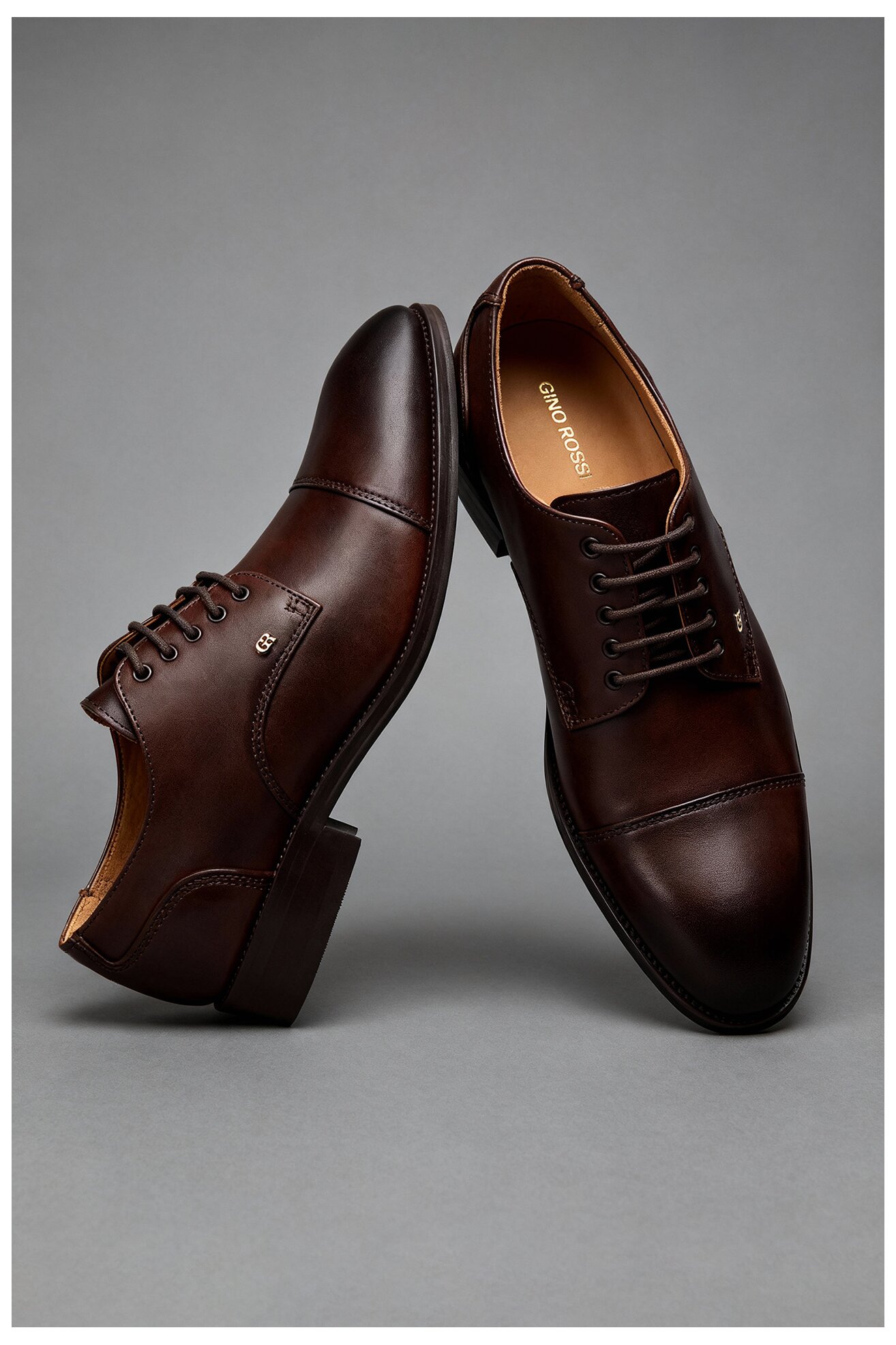 Półbuty Gino Rossi EO-MARTINO-02 125AM Brązowy