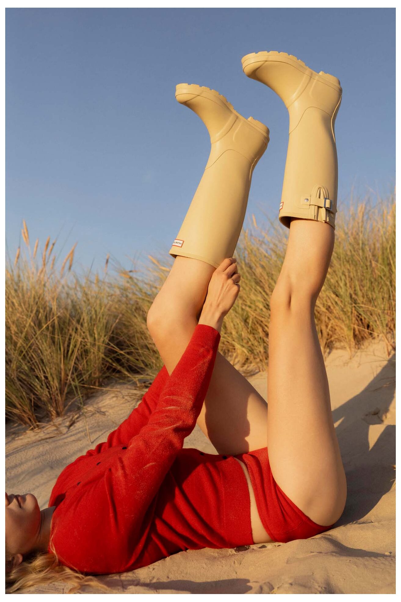 Cizme de cauciuc HUNTER HFW-005. CREM