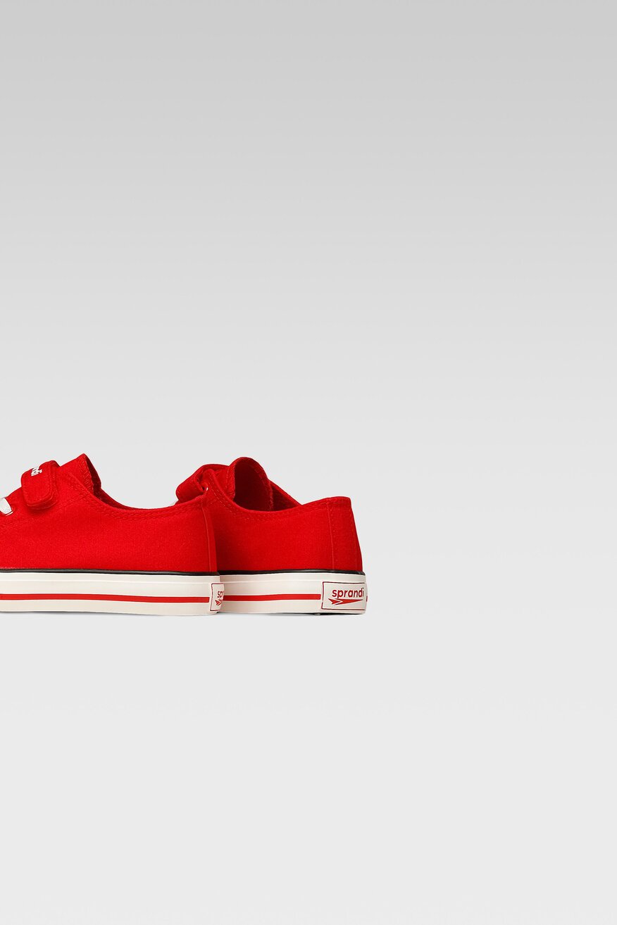 Sprandi - Trampki czerwone na rzep - 5904248416782