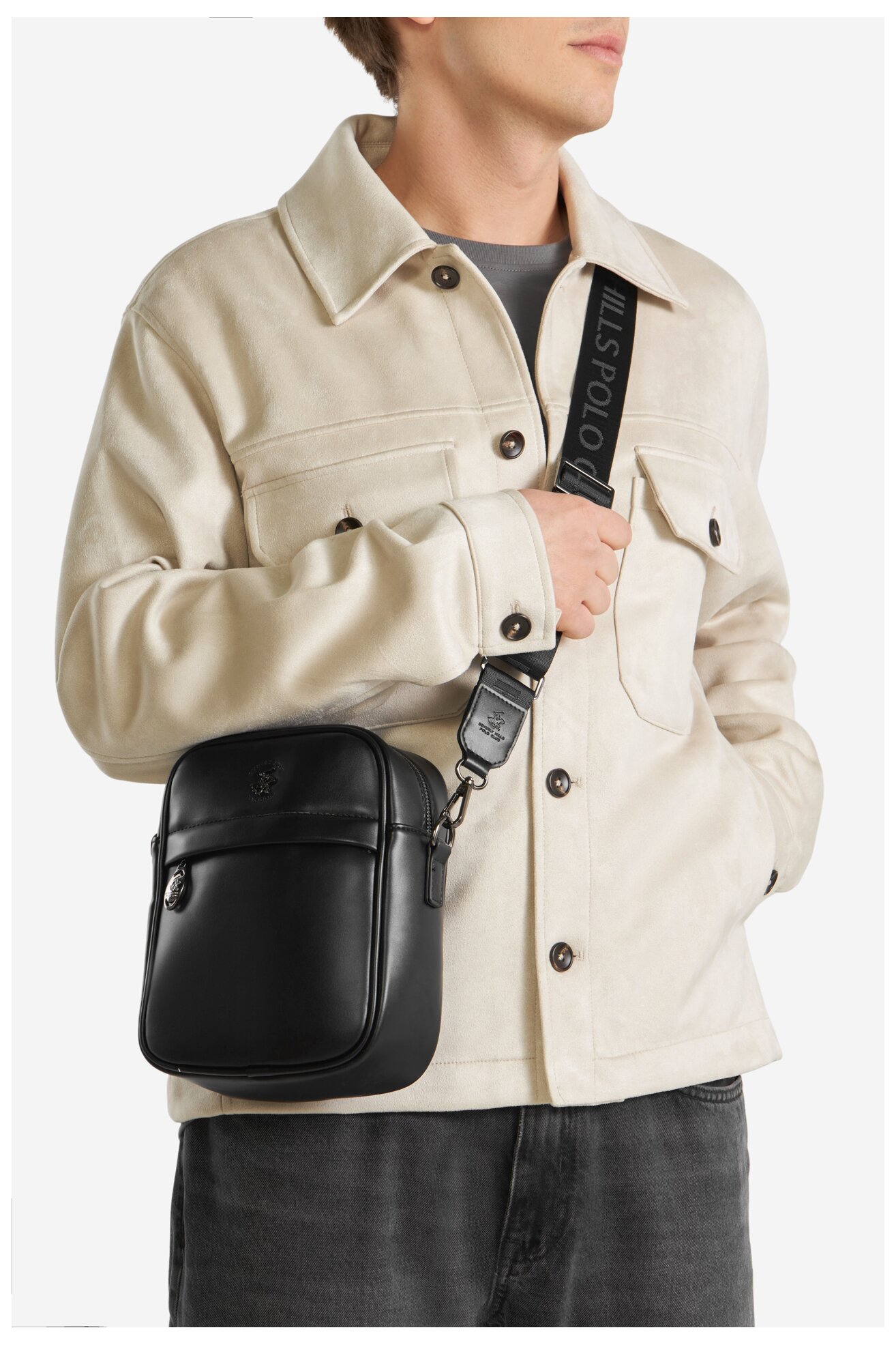 Férfi táska Beverly Hills Polo Club BHPC-L-018-07 FEKETE