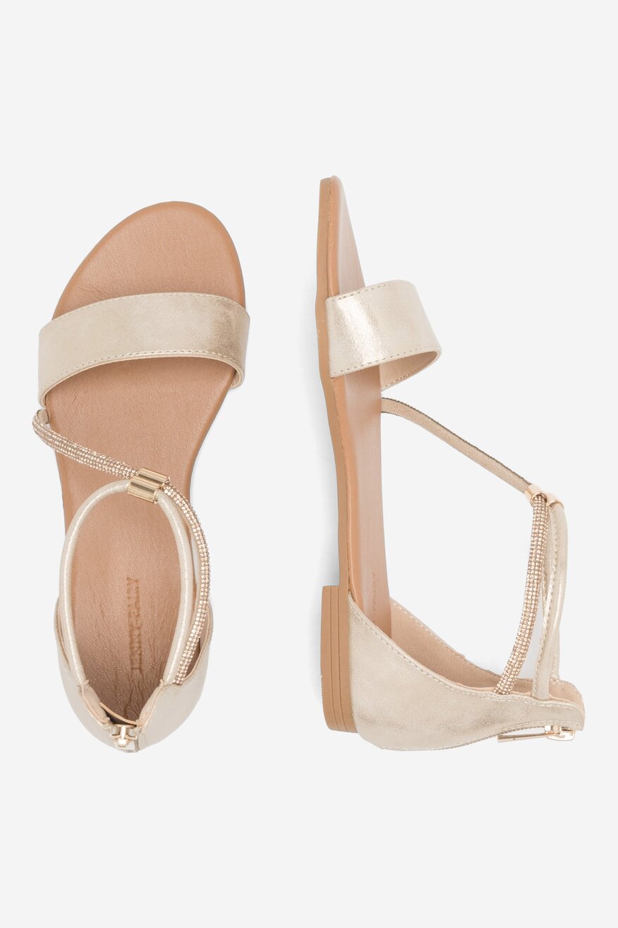 Jenny Fairy - Sandały złote - 5904862773308