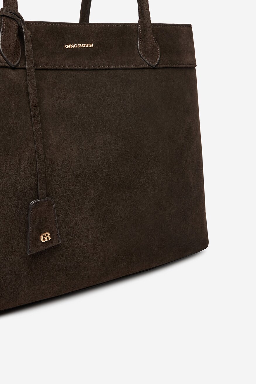 Дамска чанта Gino Rossi ТЪМНОКАФЯВ - 5906751377482