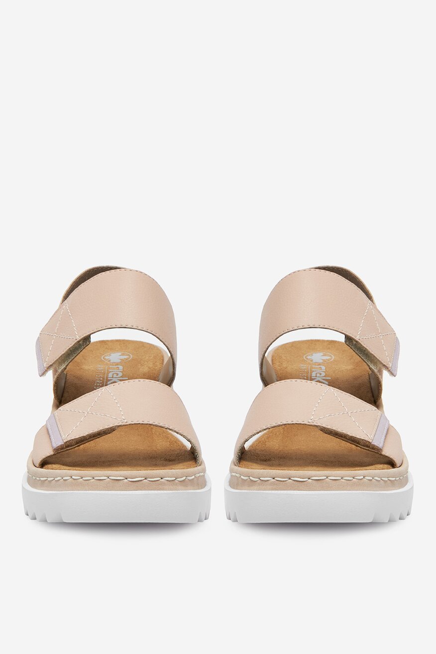 
                Rieker - Sandały na koturnie - 2230078407236