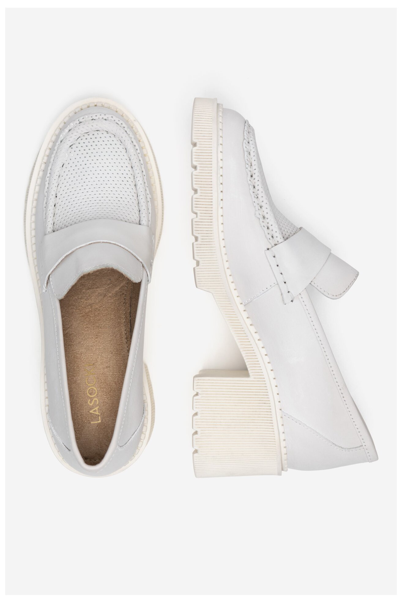 Мокасини Lasocki WI32-SL-26302 СЛОНОВА КОСТ