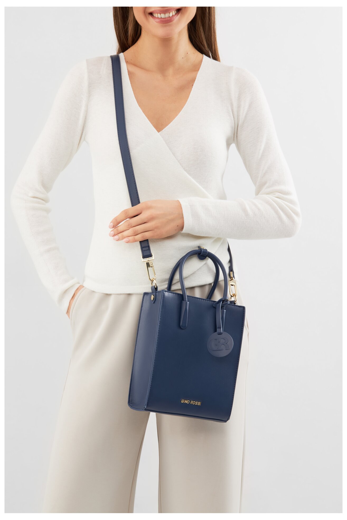 Torebka Gino Rossi OJ-82715 Granatowy