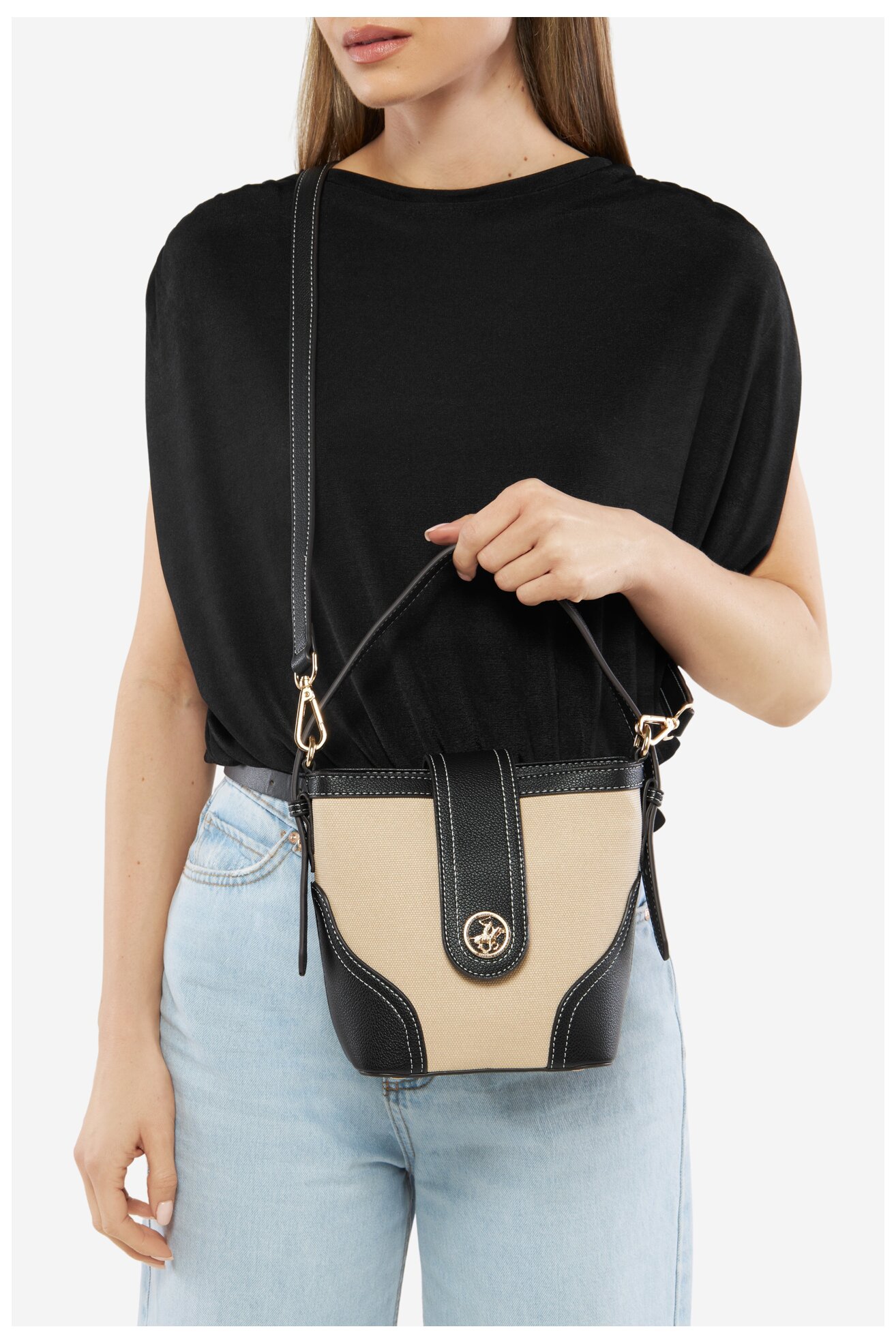 Kézitáska Beverly Hills Polo Club BHPC-C-012-07 FEKETE