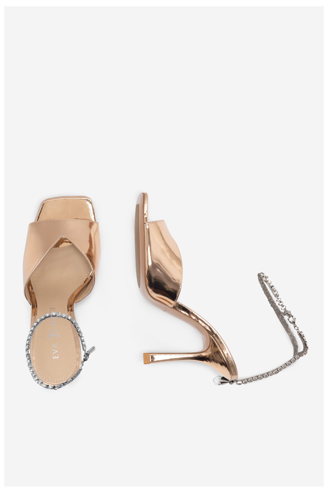 Сандали EVA MINGE STEPHANIE-V1051L-01 ЗЛАТИСТ