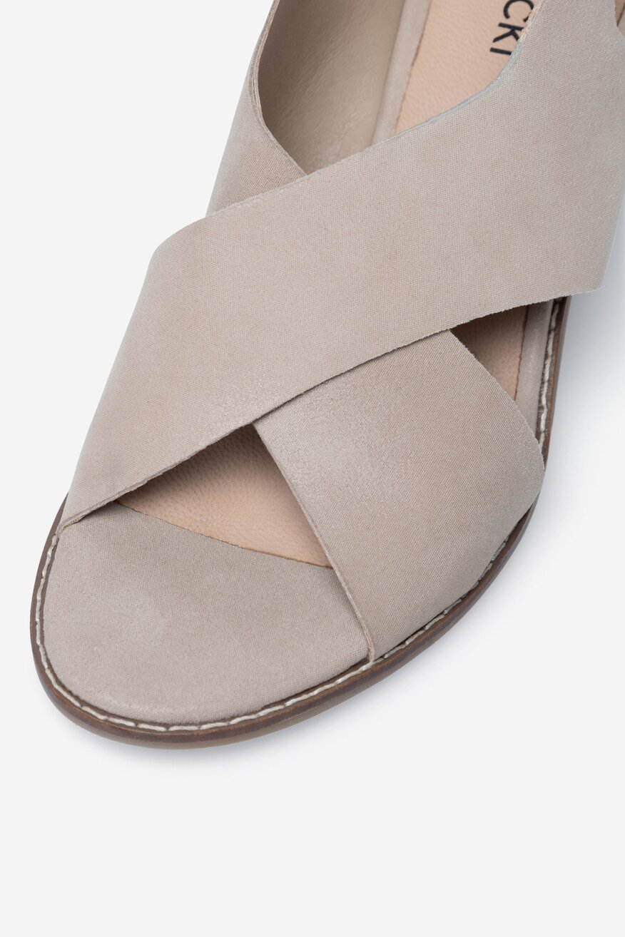 
                Lasocki - Sandały skórzane - 5905588591764