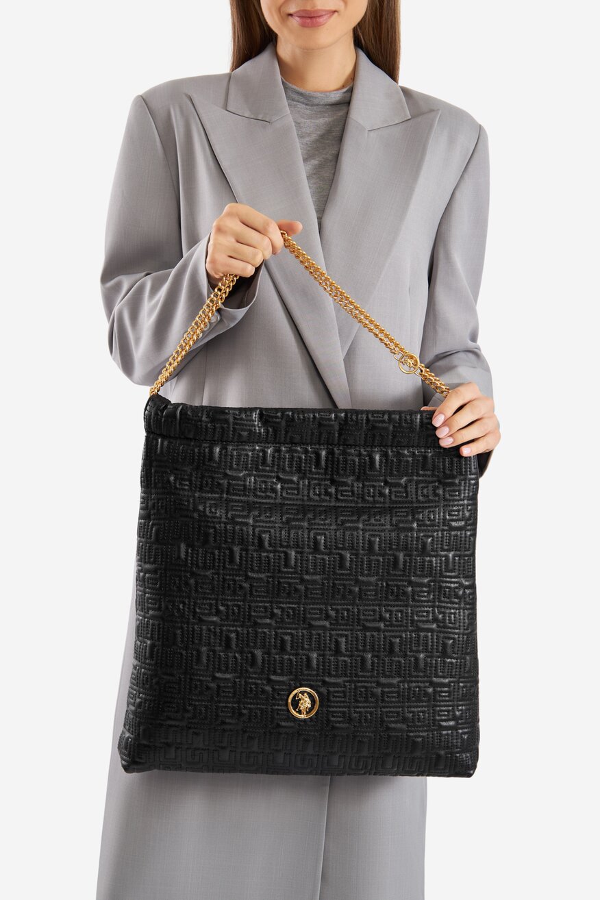 Дамска чанта U.S. POLO ASSN. ЧЕРЕН - 5905588977568