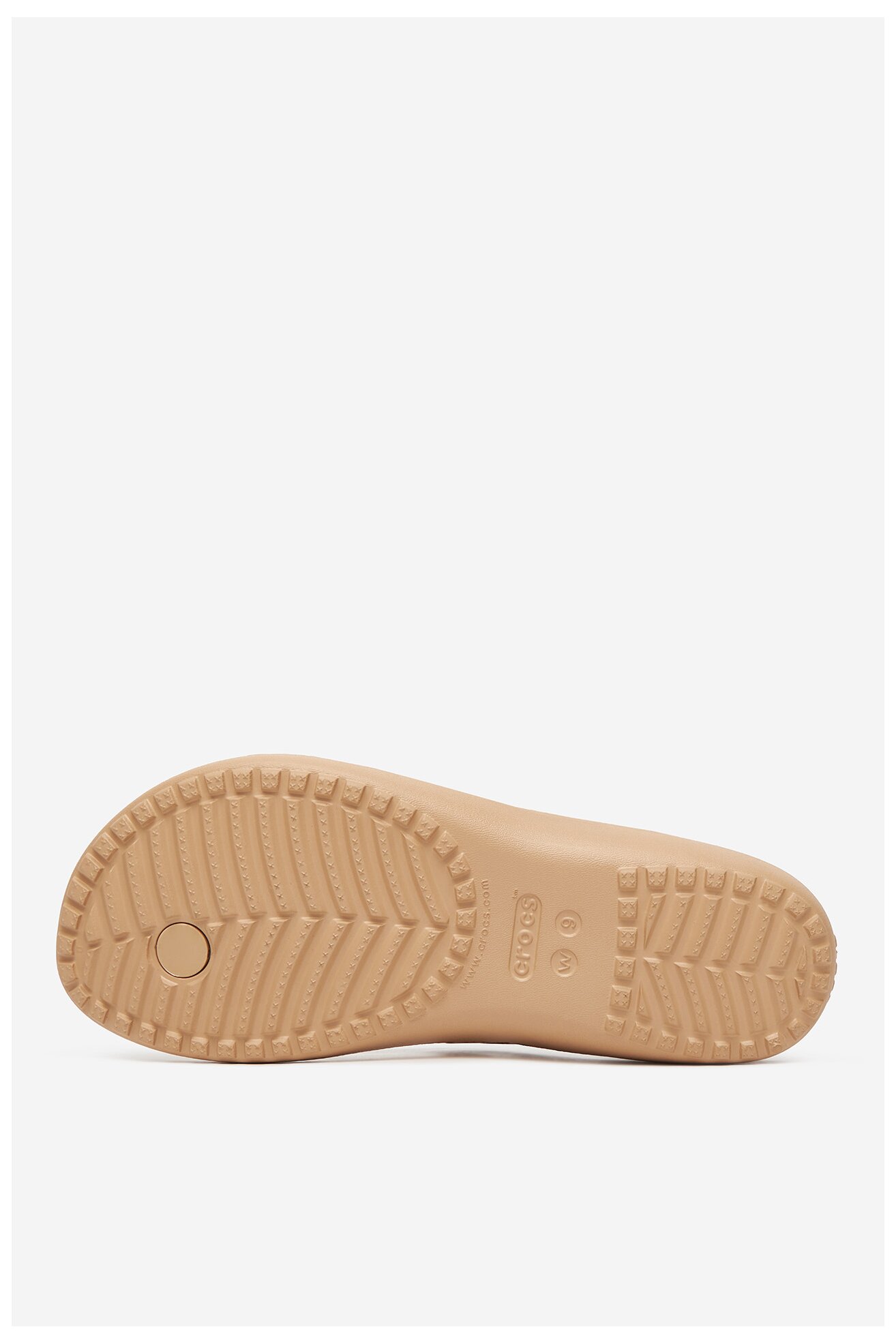 Klapki basenowe Crocs KADEE II LEOPARD FLIP W 206398-98R Złoty