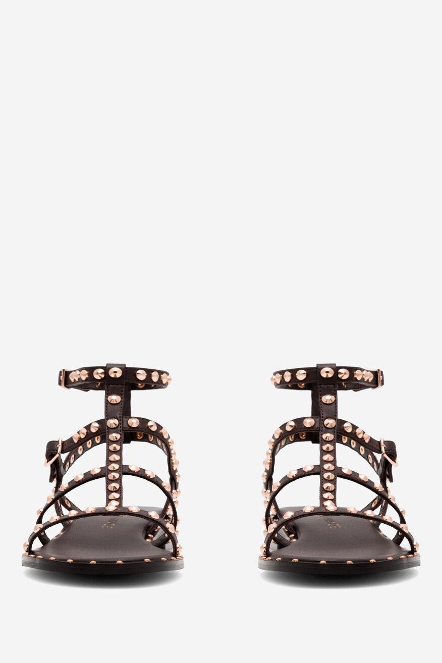 
                EVA MINGE - Skórzane sandały - 5905588393962