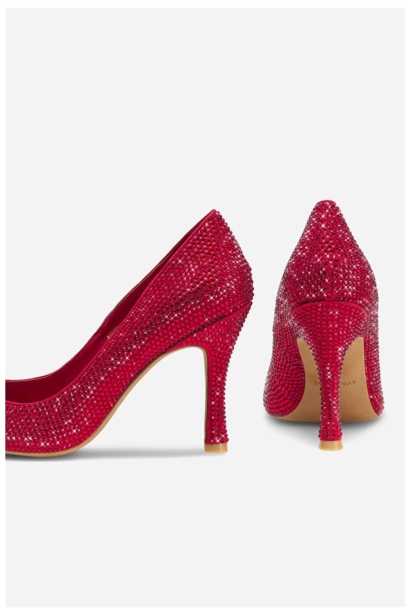 Pantofi cu toc EVA MINGE ANGELA-V1518-03 ROŞU